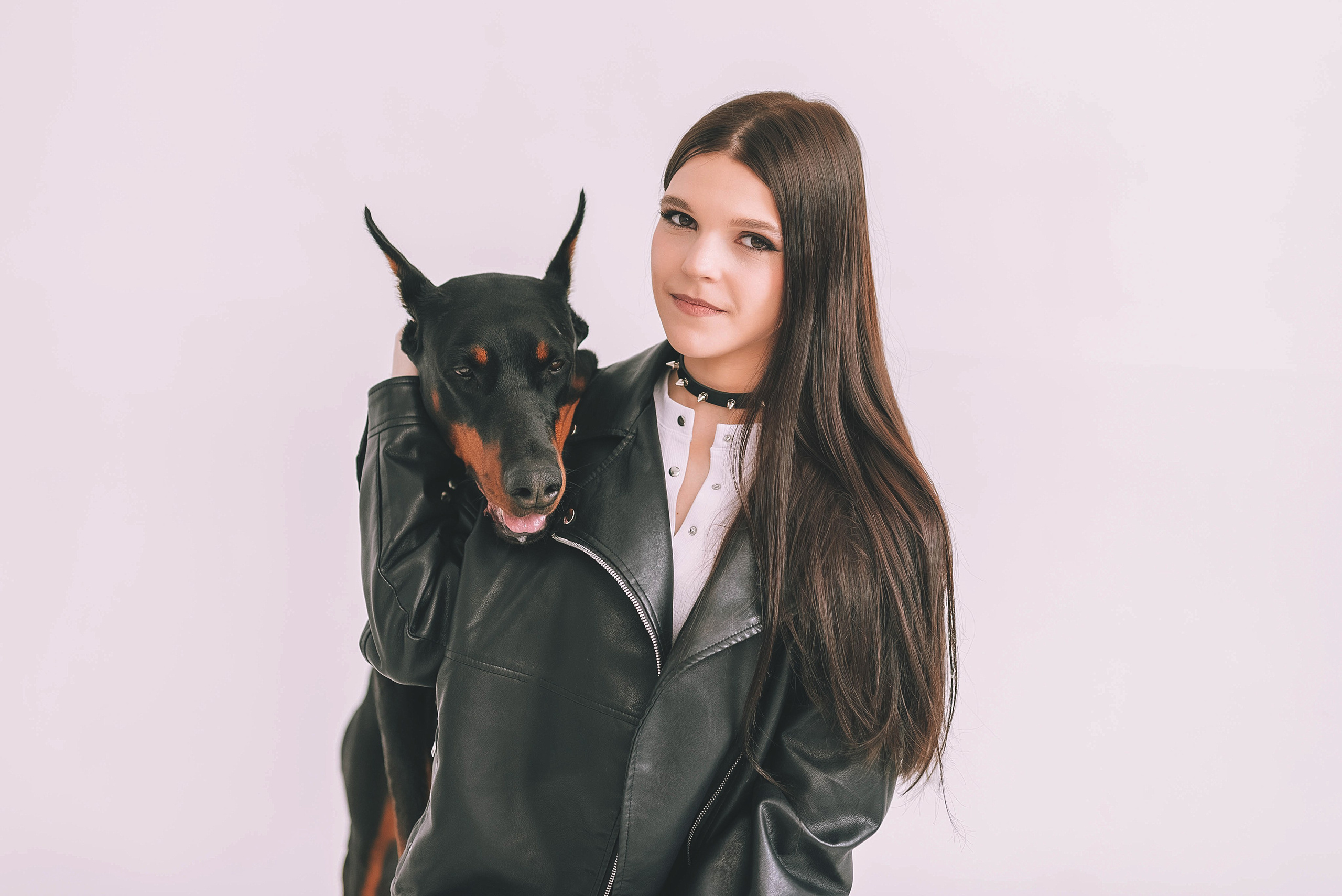 Фотосессия с доберманом. Семейный, детский фотограф в Воронеже Анна Никитина