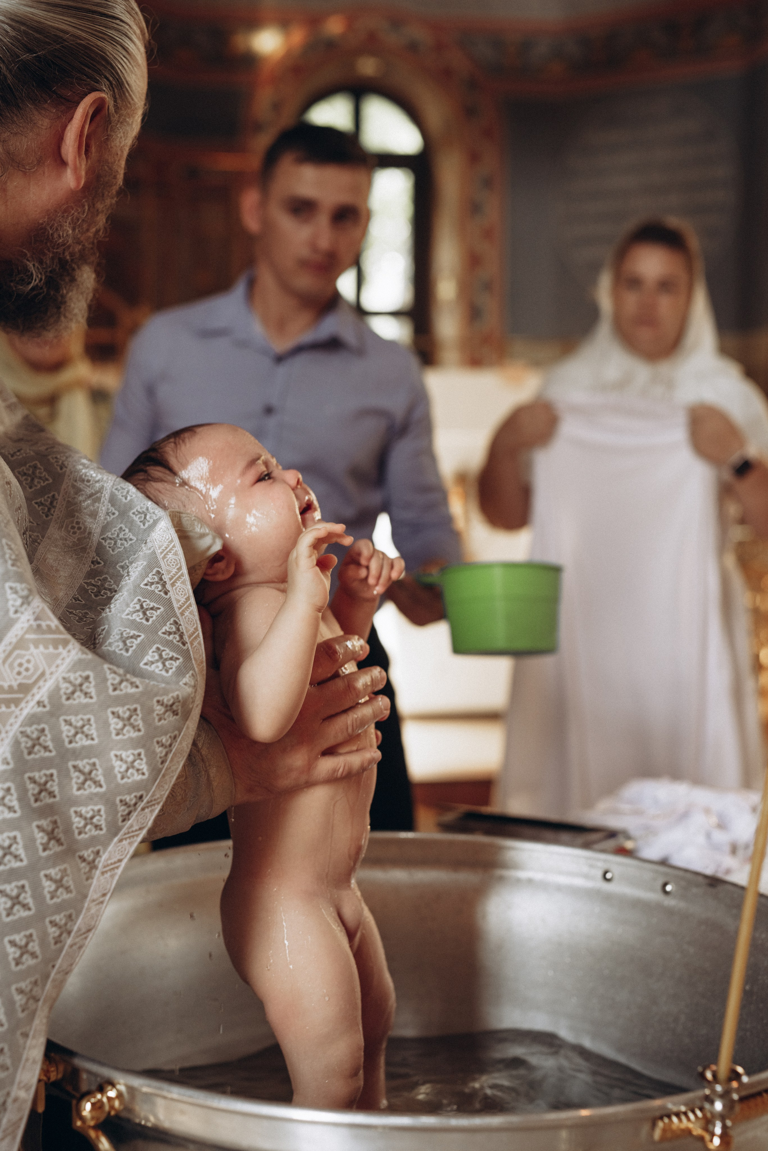 Крещение Ксении и Елизаветы. Фотограф новорождённых и семейный фотограф в Иваново Любовь Капранова