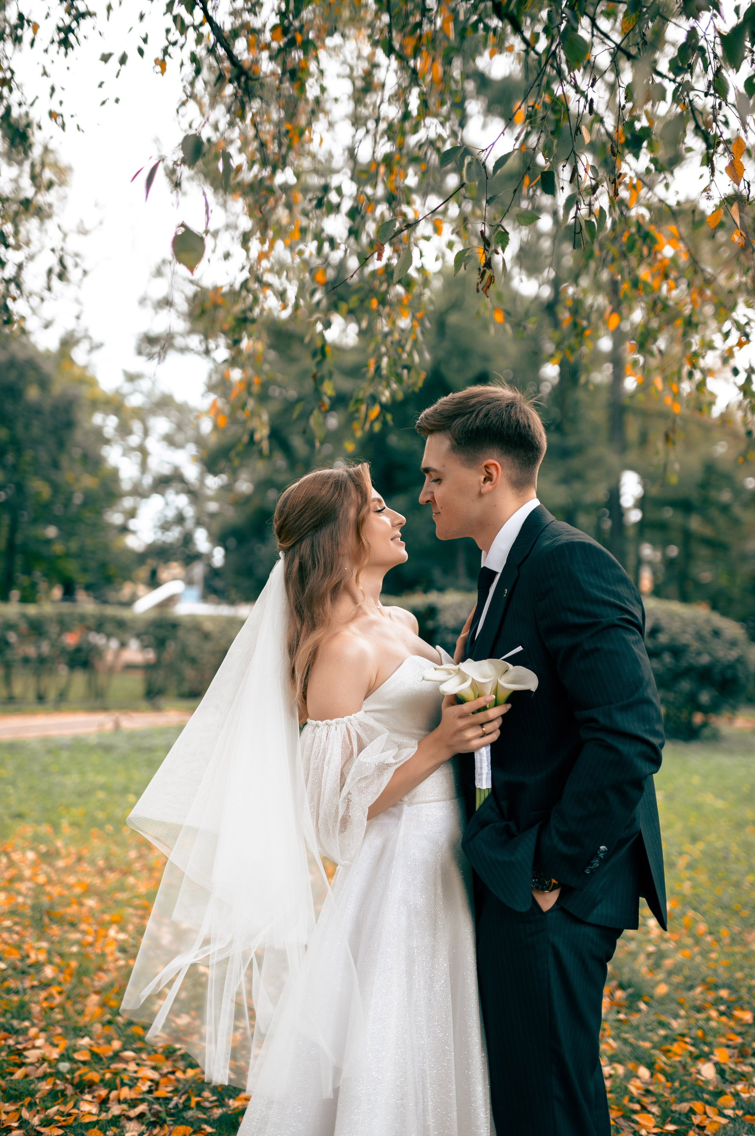 Анастасия и Михаил (Второй Дворец Бракосочетания на Фурштатской улице 52, фотосессия в Таврическом парке). Портретный, семейный и свадебный фотограф в Санкт-Петербурге и в Пушкине Ширяев Денис