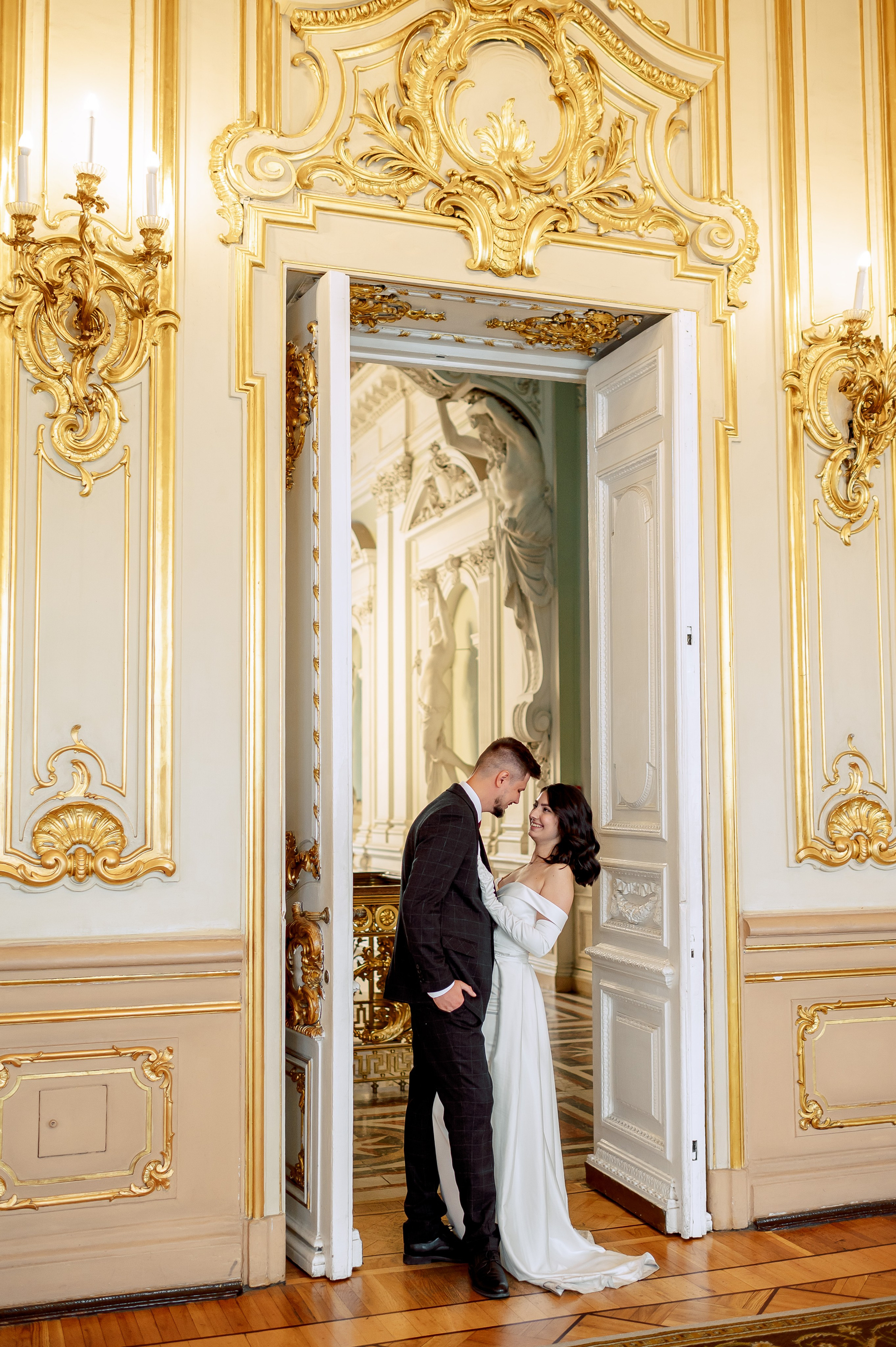 Камерная свадьба в Первом Дворце Бракосочетания №1 на Английской набережной Яны и Евгения. Портретный, семейный и свадебный фотограф в Санкт-Петербурге и в Пушкине Ширяев Денис