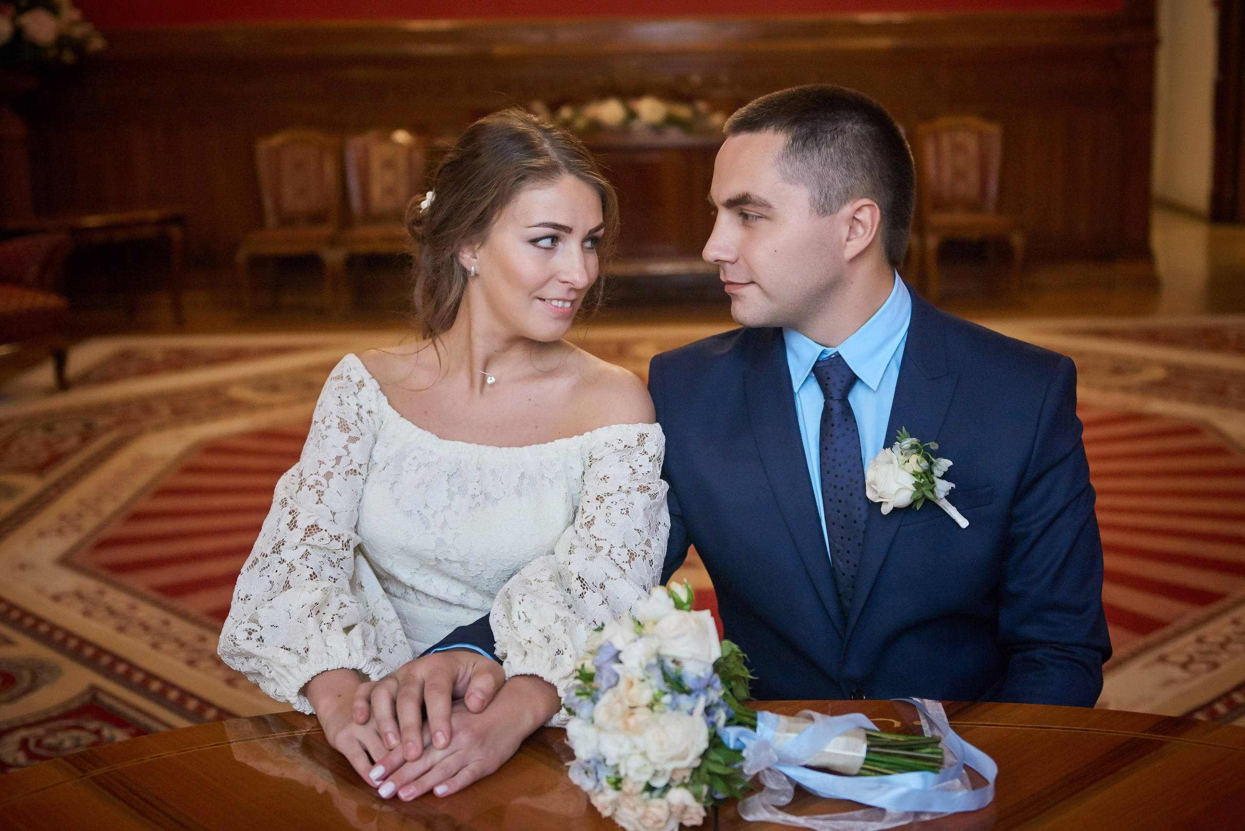 Свадебная фотосессия в студии. Портретный, семейный и свадебный фотограф в Санкт-Петербурге и в Пушкине Ширяев Денис