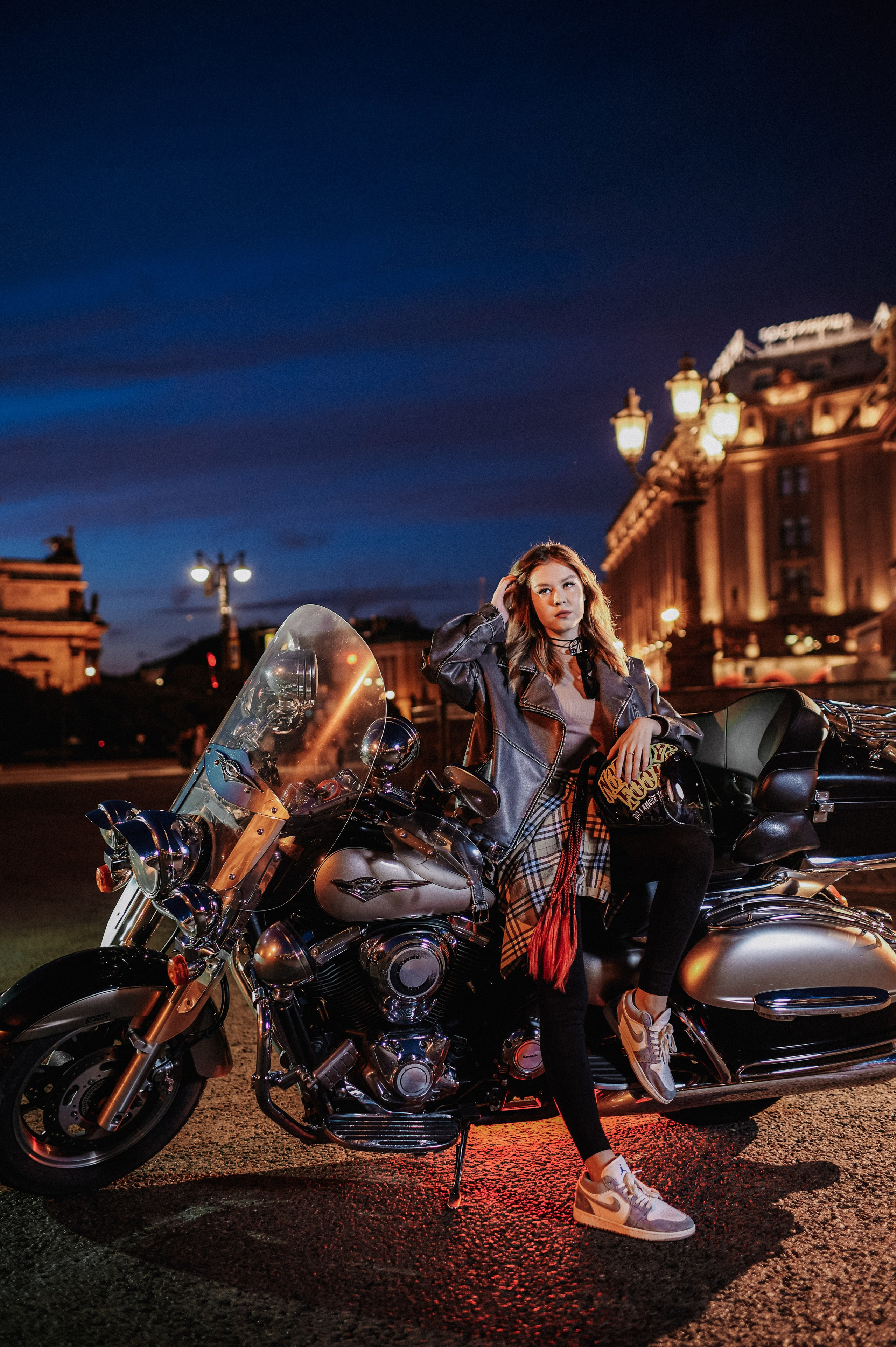 Фотосессия с мотоциклом. Портретный, семейный и свадебный фотограф в Санкт-Петербурге и в Пушкине Ширяев Денис