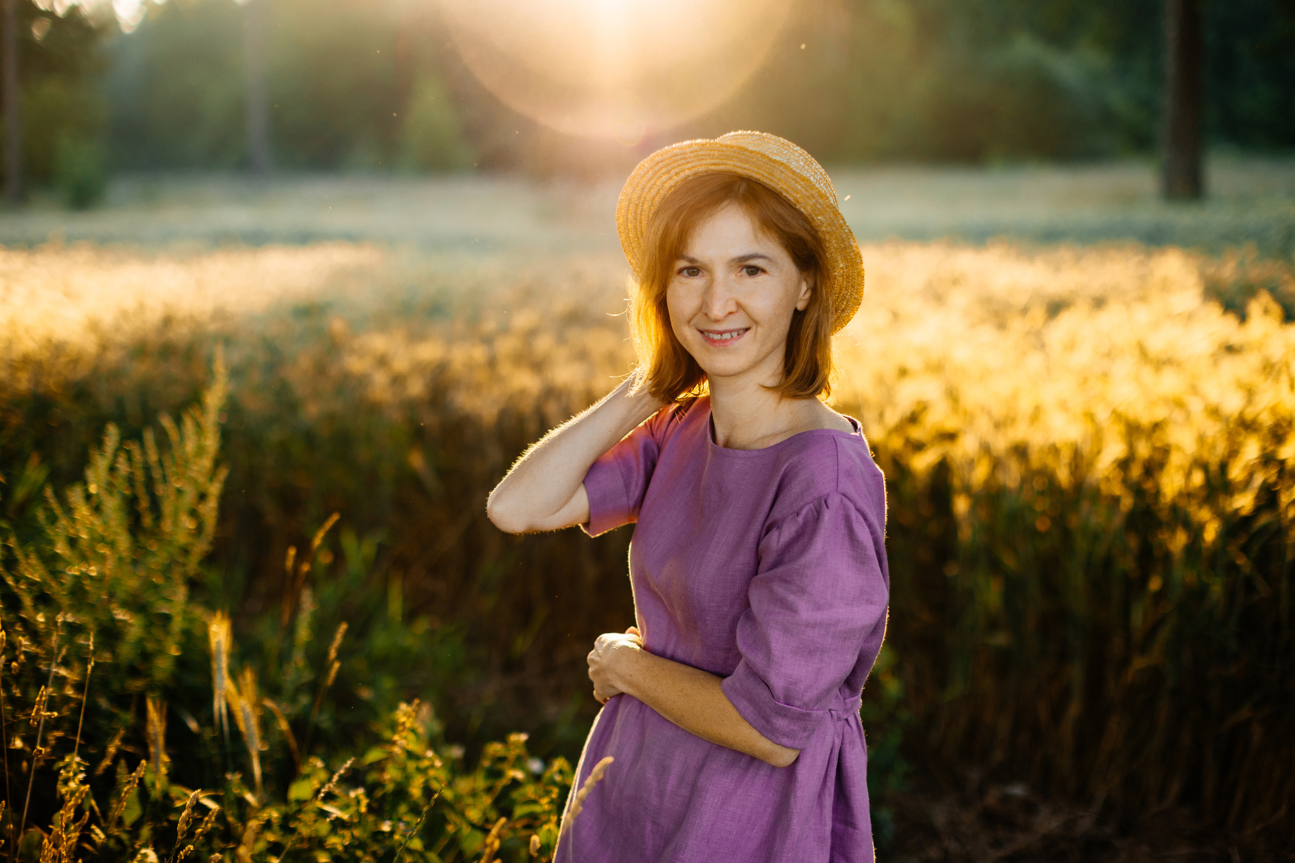 Сиреневый рассвет. Портретный фотограф в Минске Анна Волейко