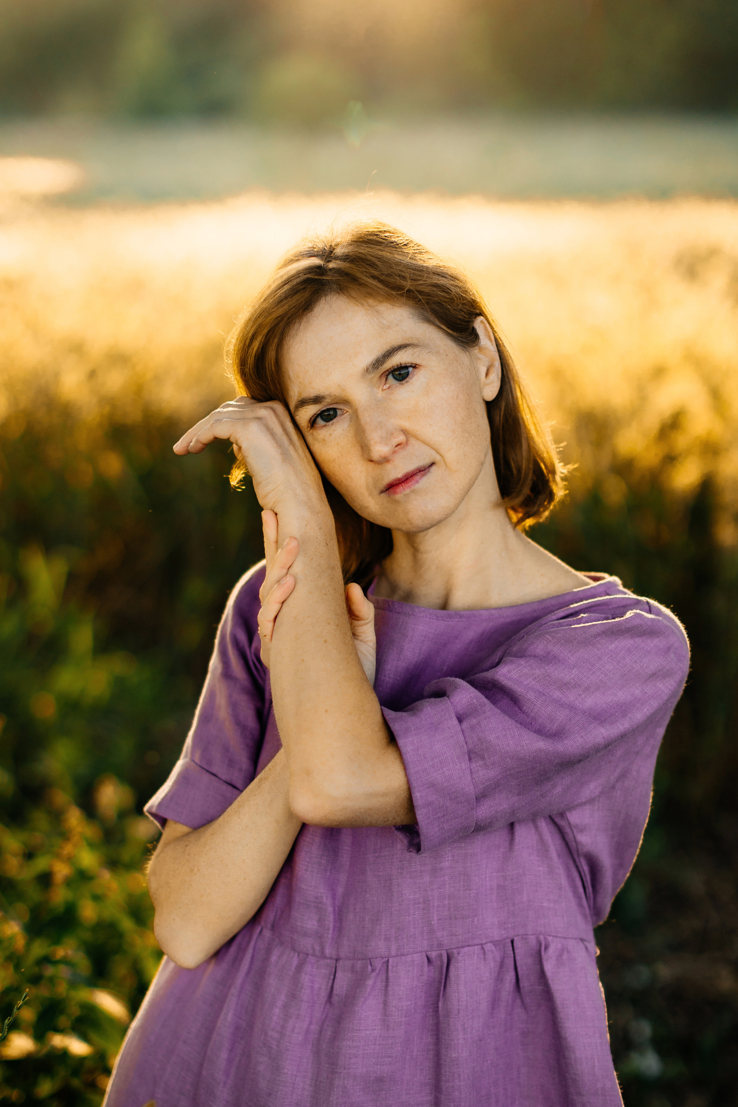 Сиреневый рассвет. Портретный фотограф в Минске Анна Волейко