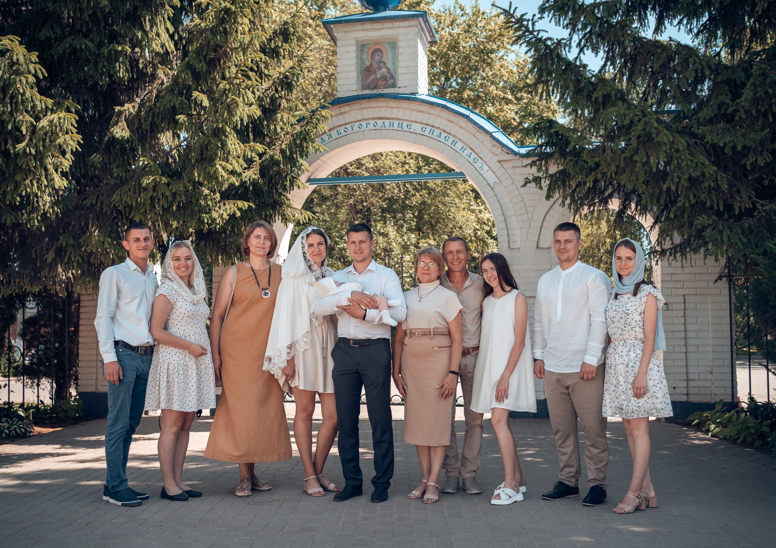 Крещение в церкви Всех Скорбящих радости г. Щекино. Церковный фотограф Севастополь