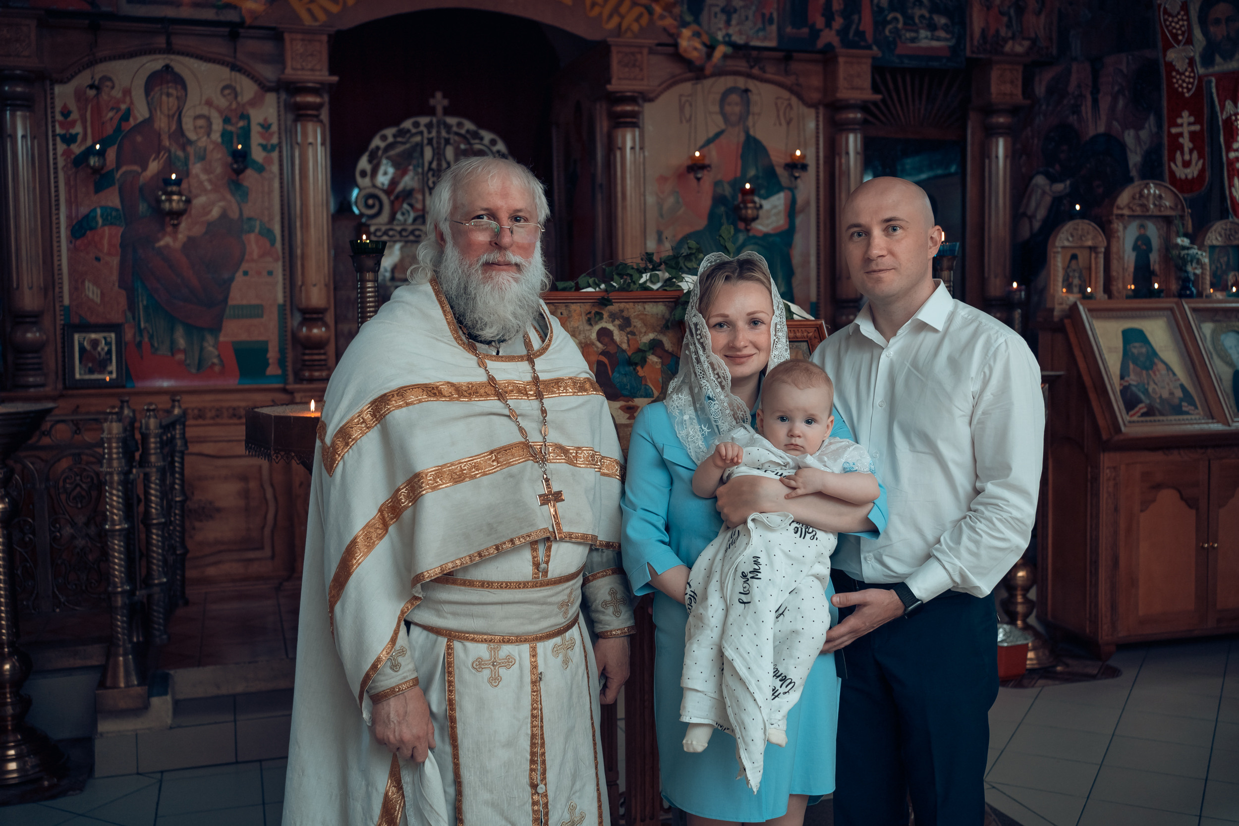 Крещение в Богоявленской церкви г. Венев. Церковный фотограф Севастополь