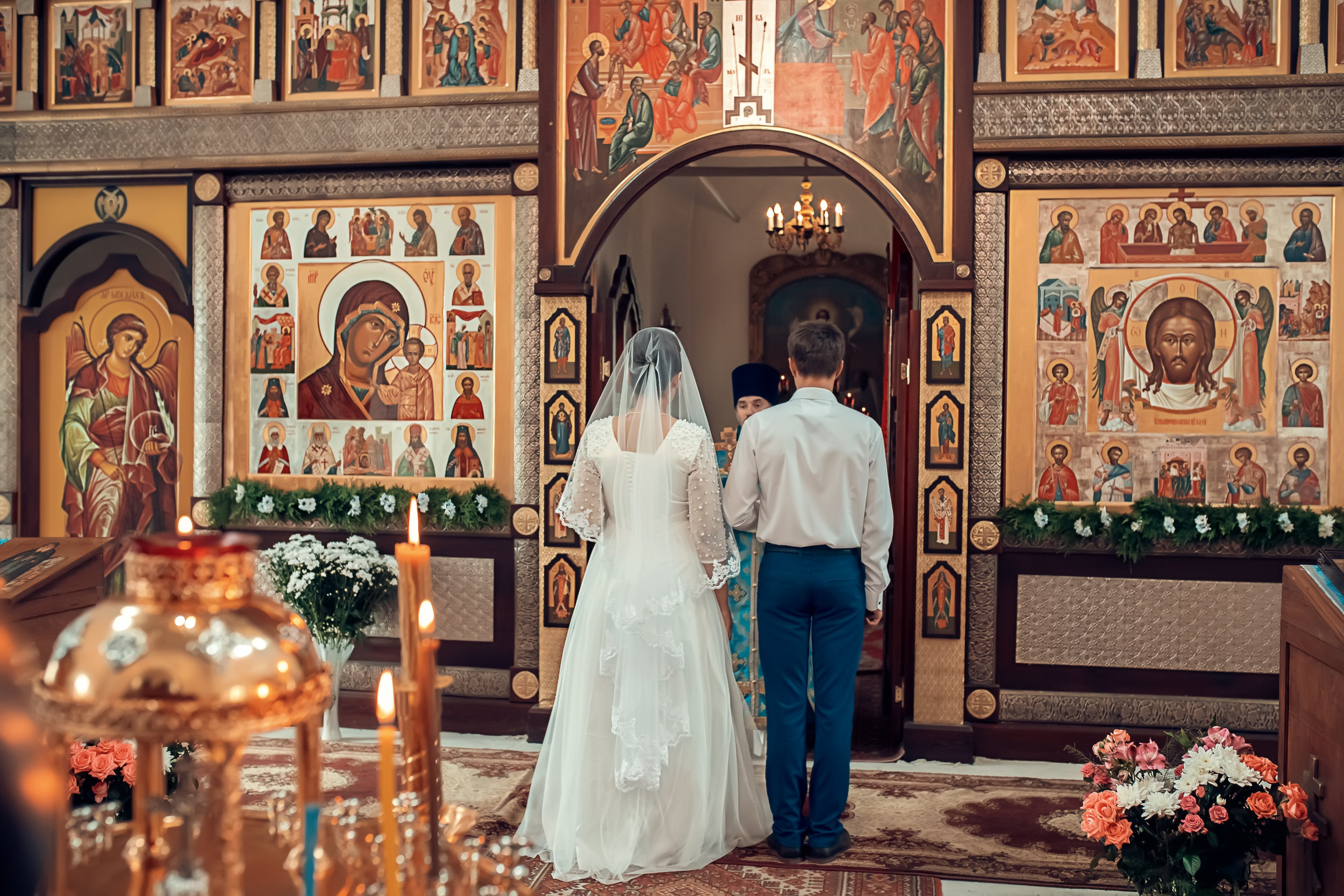 Венчание в Казанском храме с. Иваньково. Церковный фотограф Севастополь