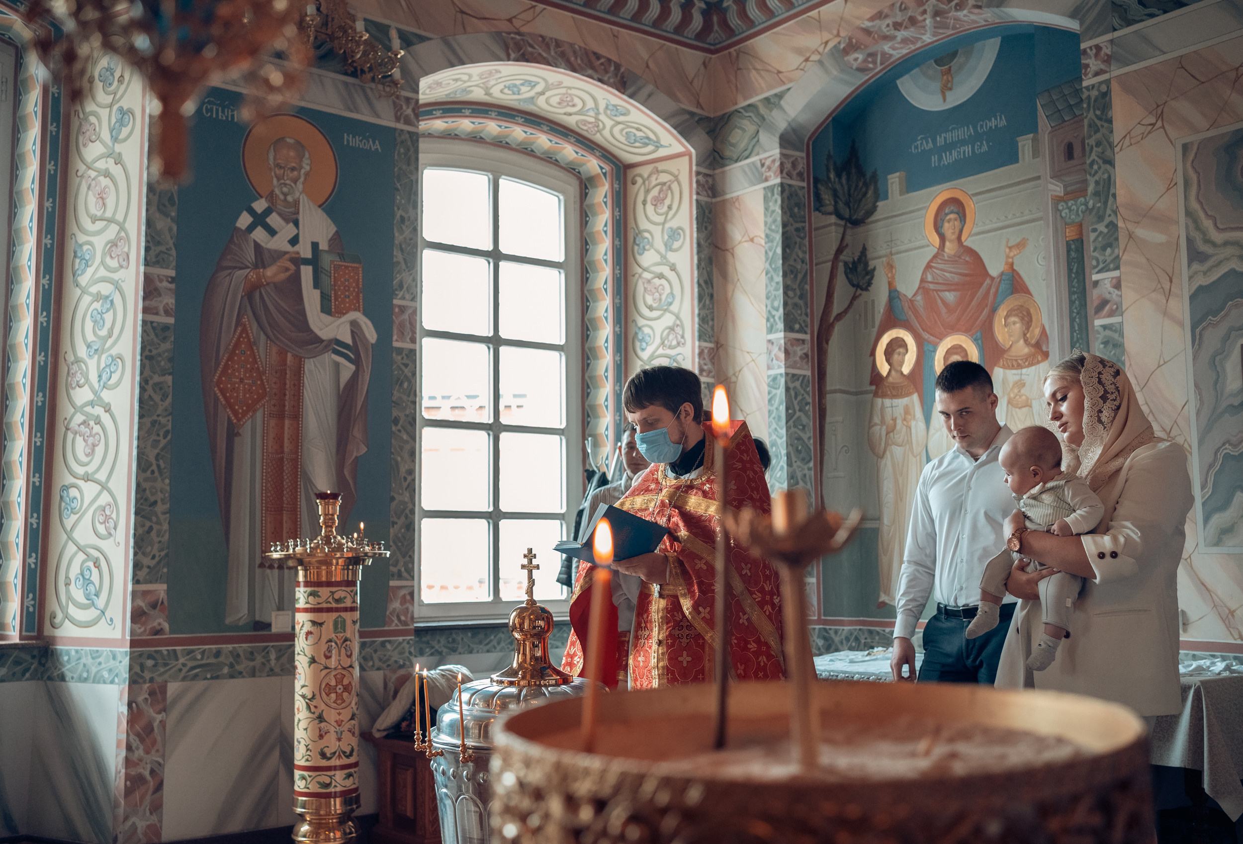 Крещение в церкви Покрова Пресвятой Богородицы г. Тула. Церковный фотограф Севастополь
