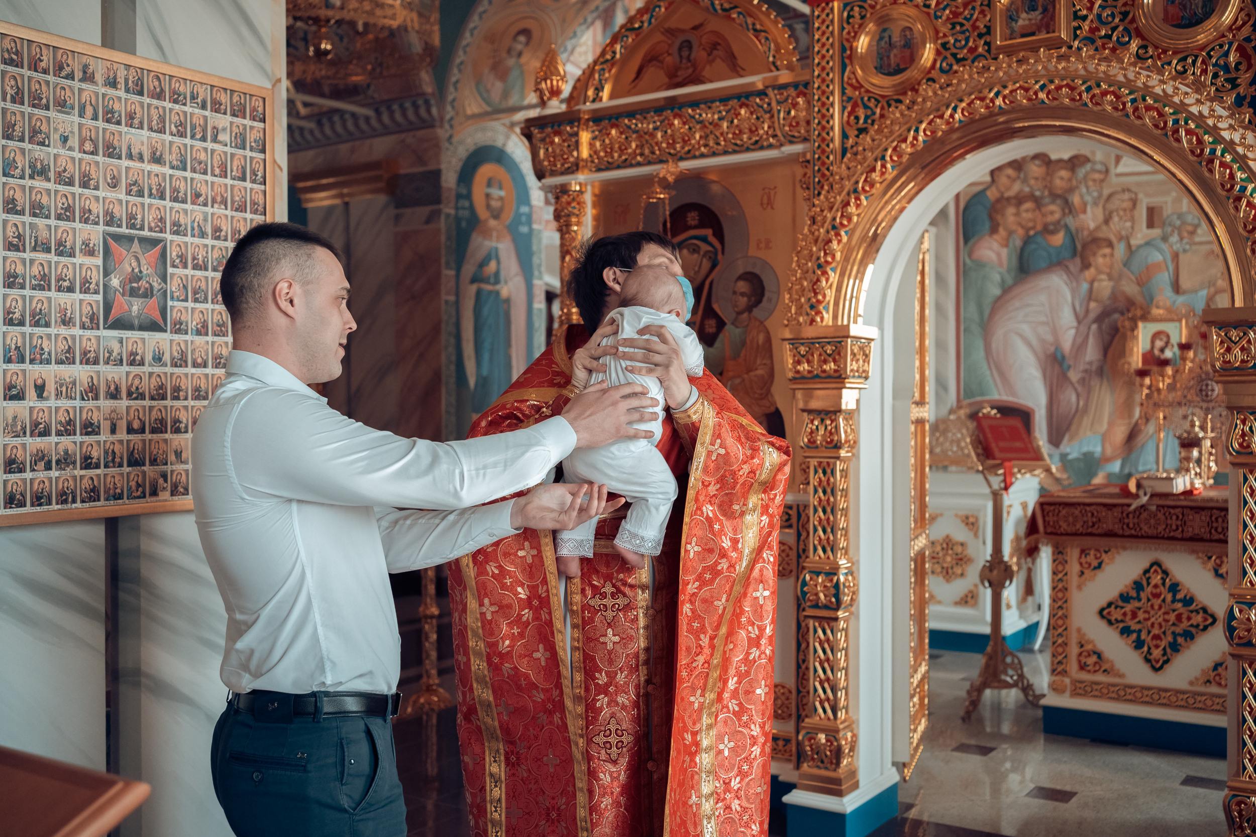 Крещение в церкви Покрова Пресвятой Богородицы г. Тула. Церковный фотограф Севастополь