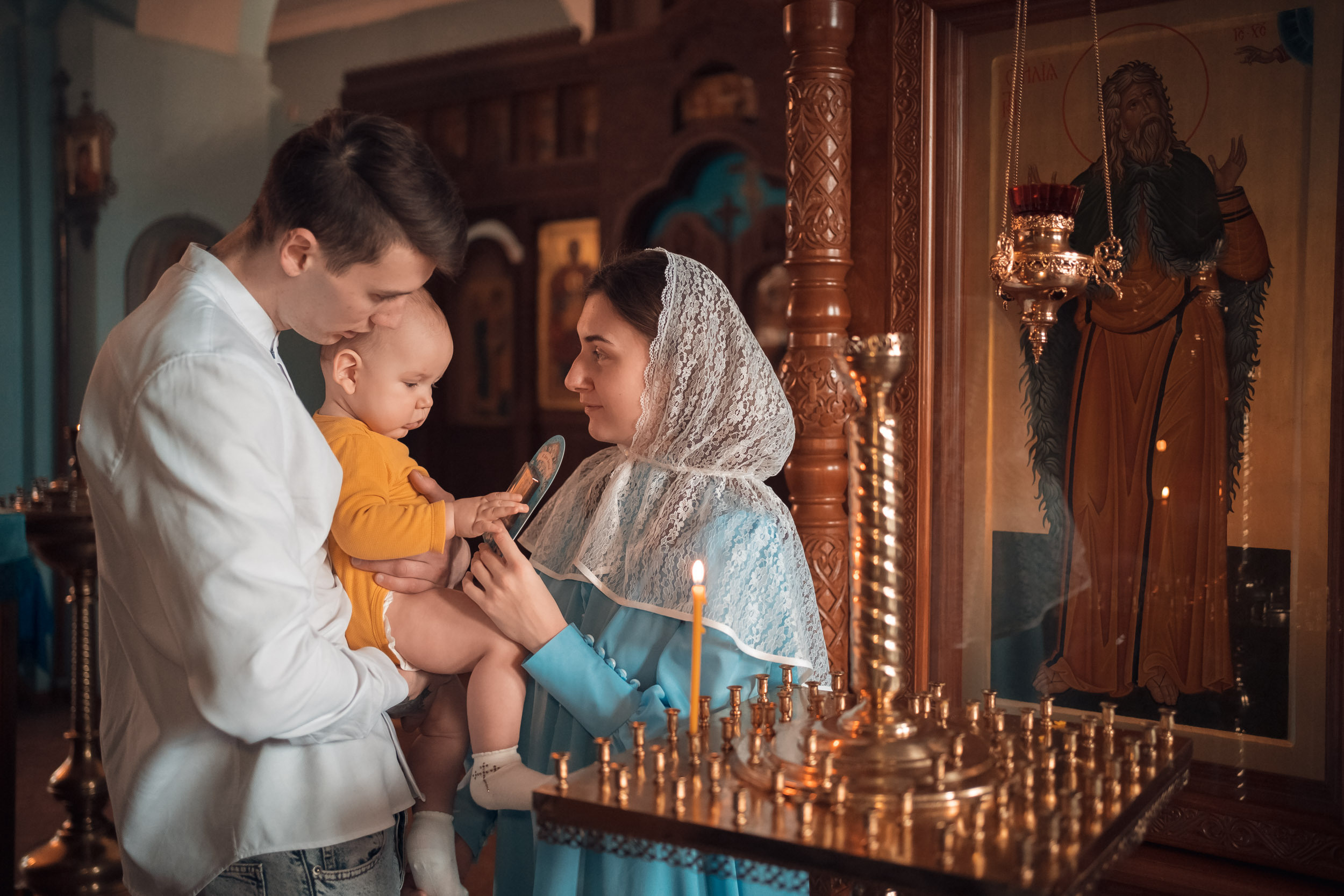 Крещение в Ильинском храме с. Ильинка. Церковный фотограф Севастополь