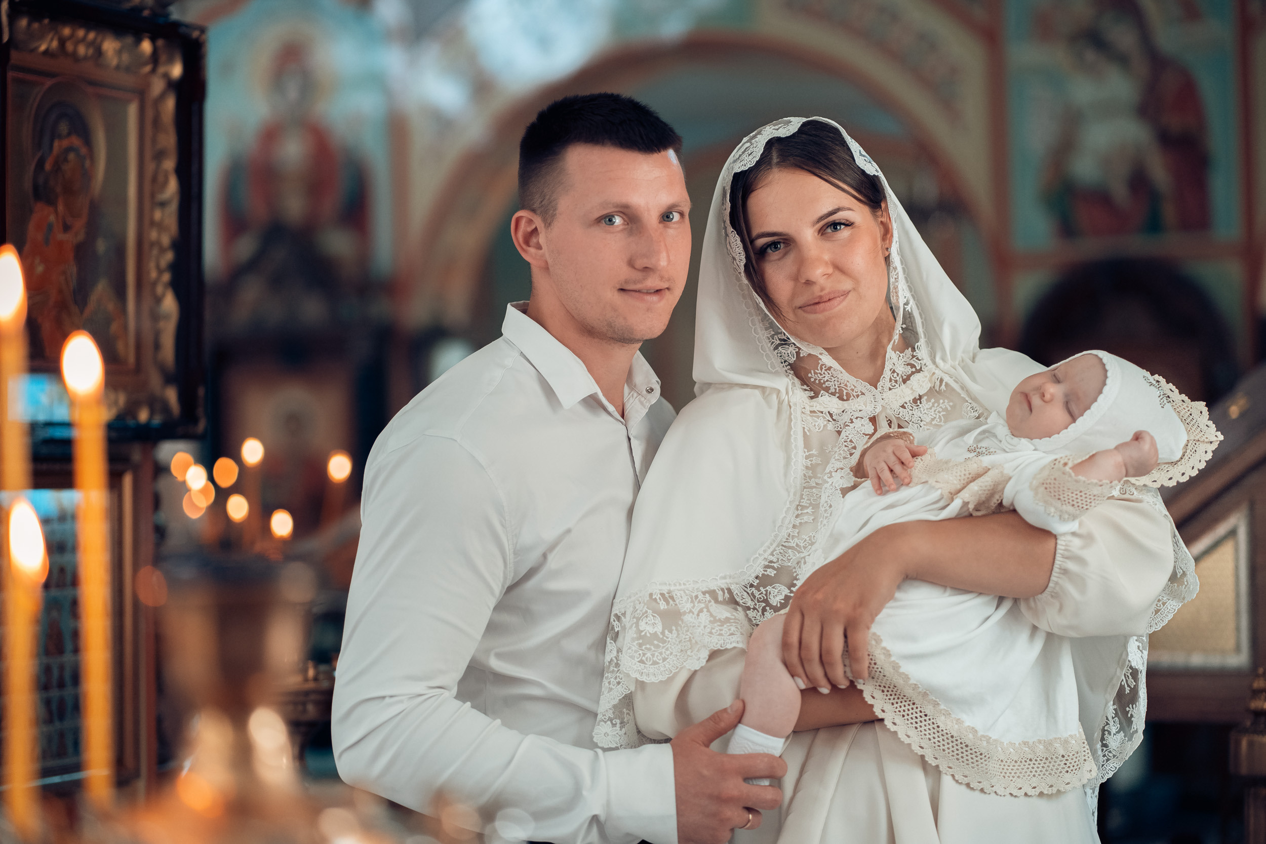 Крещение в церкви Всех Скорбящих радости г. Щекино. Церковный фотограф Севастополь