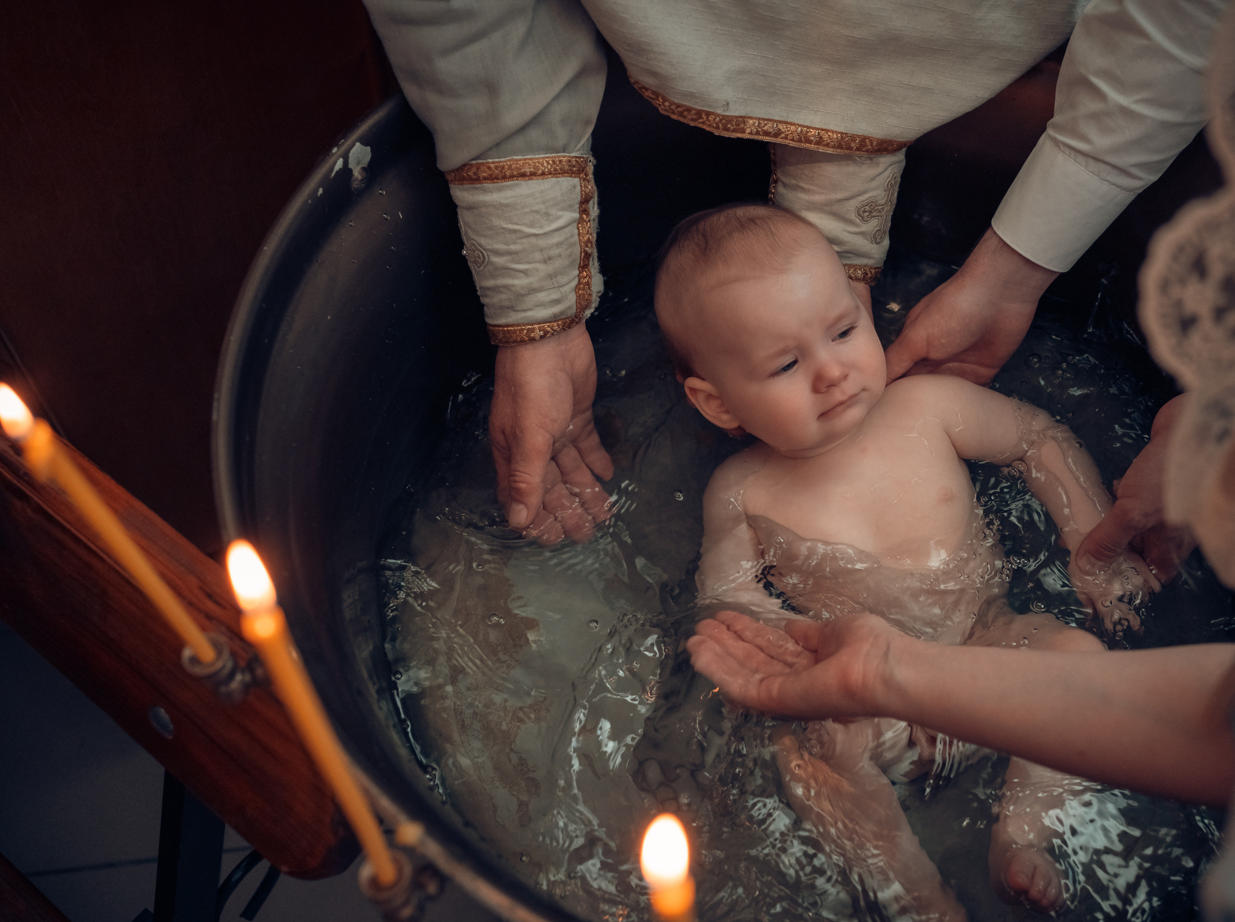 Крещение в Богоявленской церкви г. Венев. Церковный фотограф Севастополь
