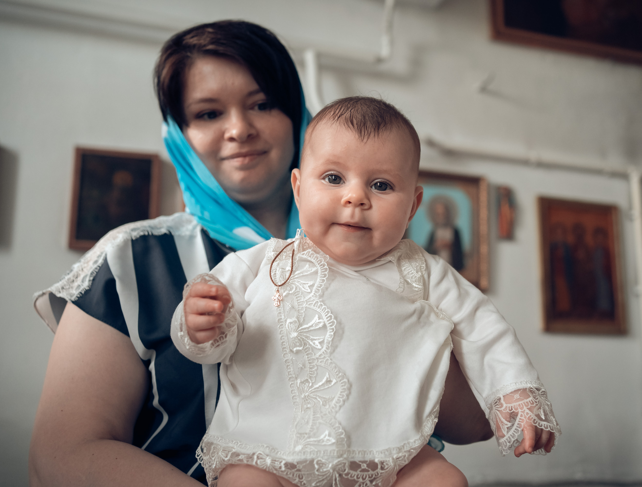 Крещение в Свято — Покровском храме с. Новопокровское. Церковный фотограф Севастополь