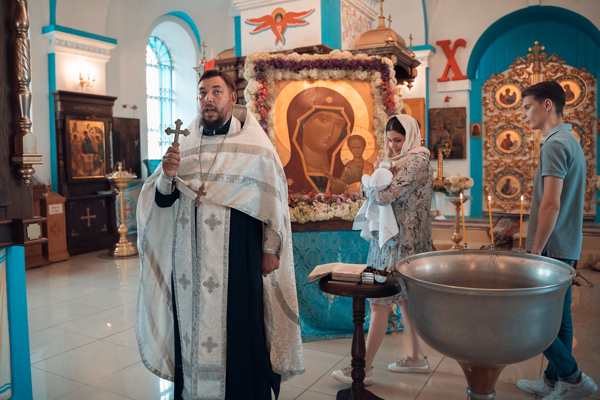 Крещение в Казанском храме. Церковный фотограф Севастополь