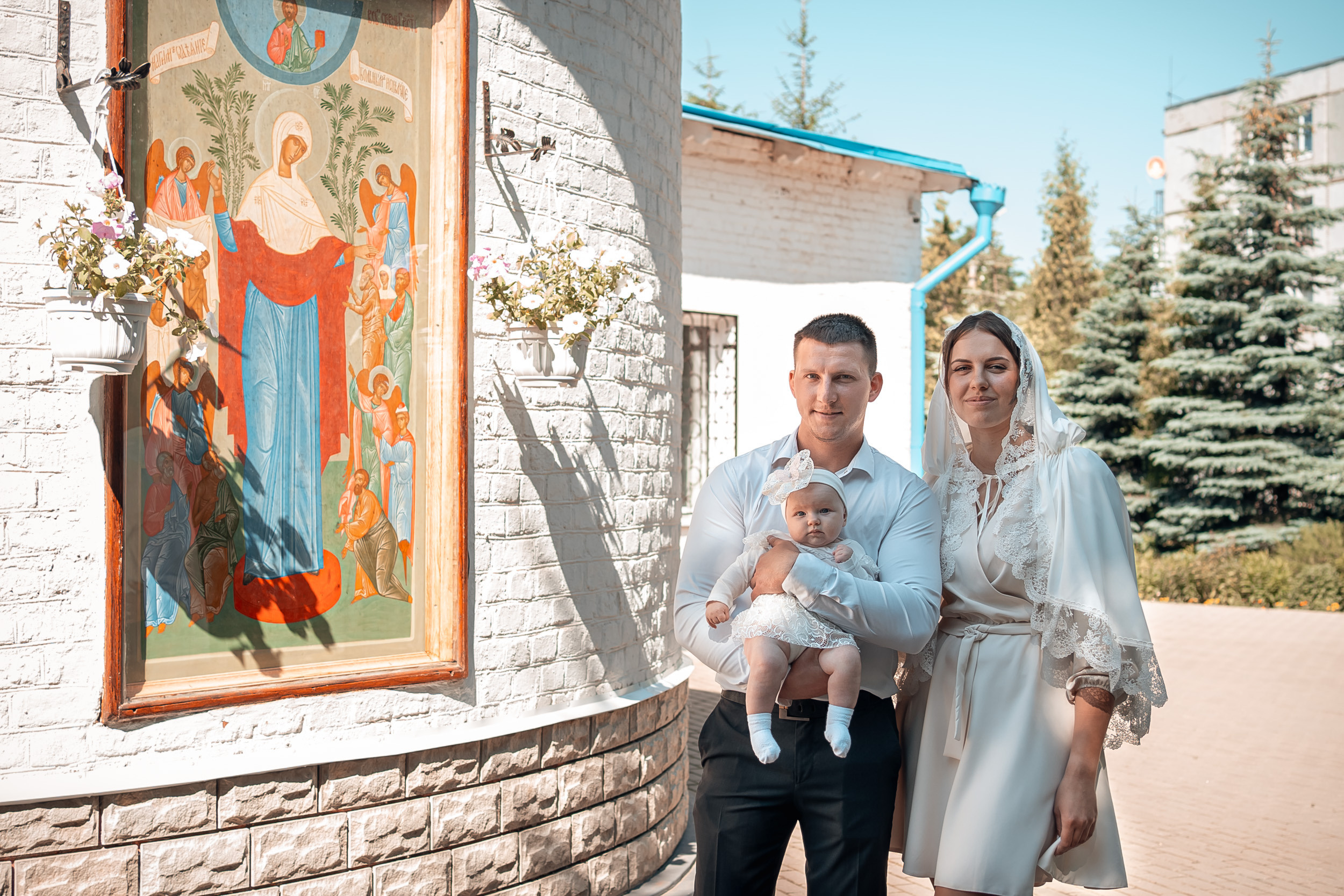 Крещение в церкви Всех Скорбящих радости г. Щекино. Церковный фотограф Севастополь