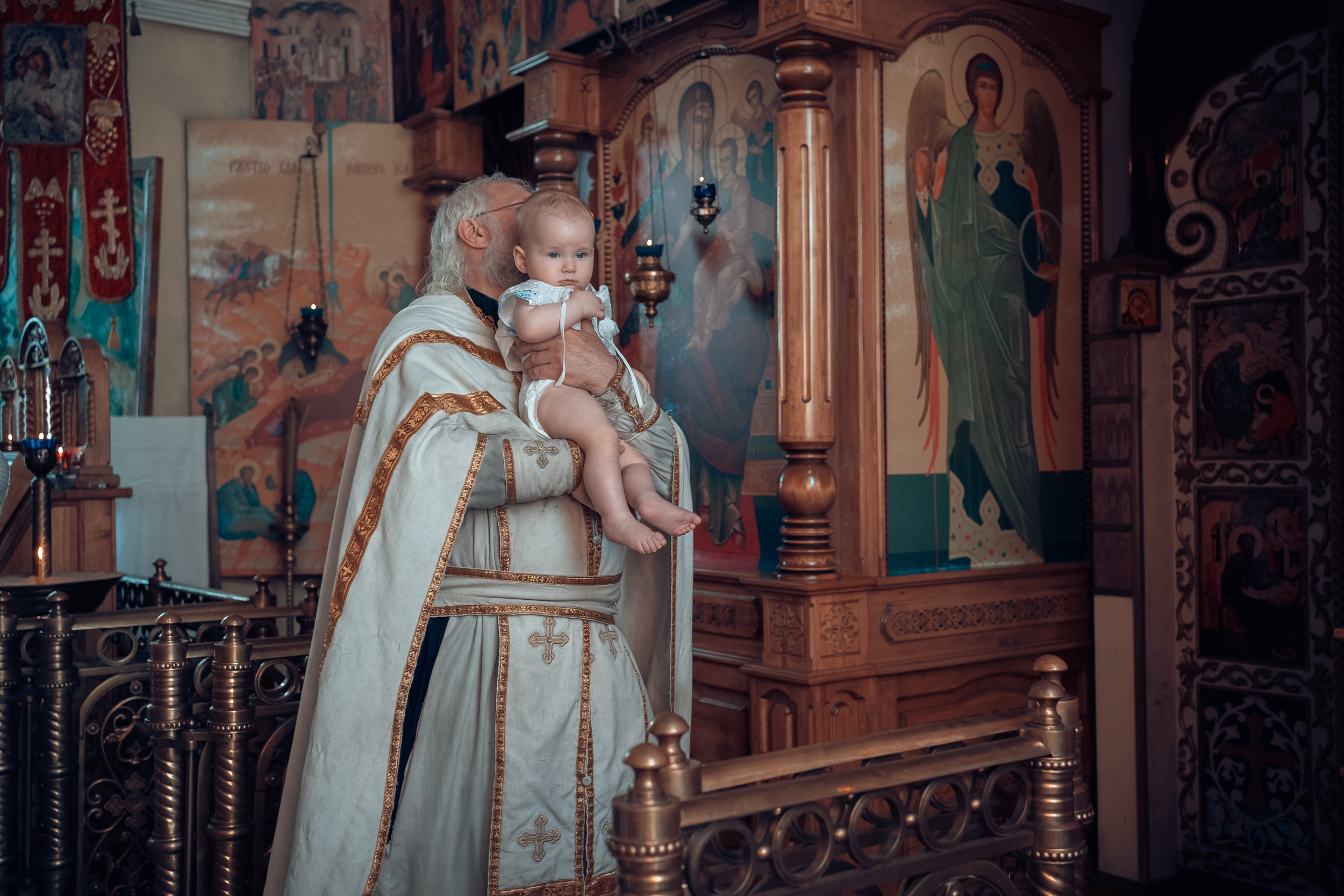 Крещение в Богоявленской церкви г. Венев. Церковный фотограф Севастополь