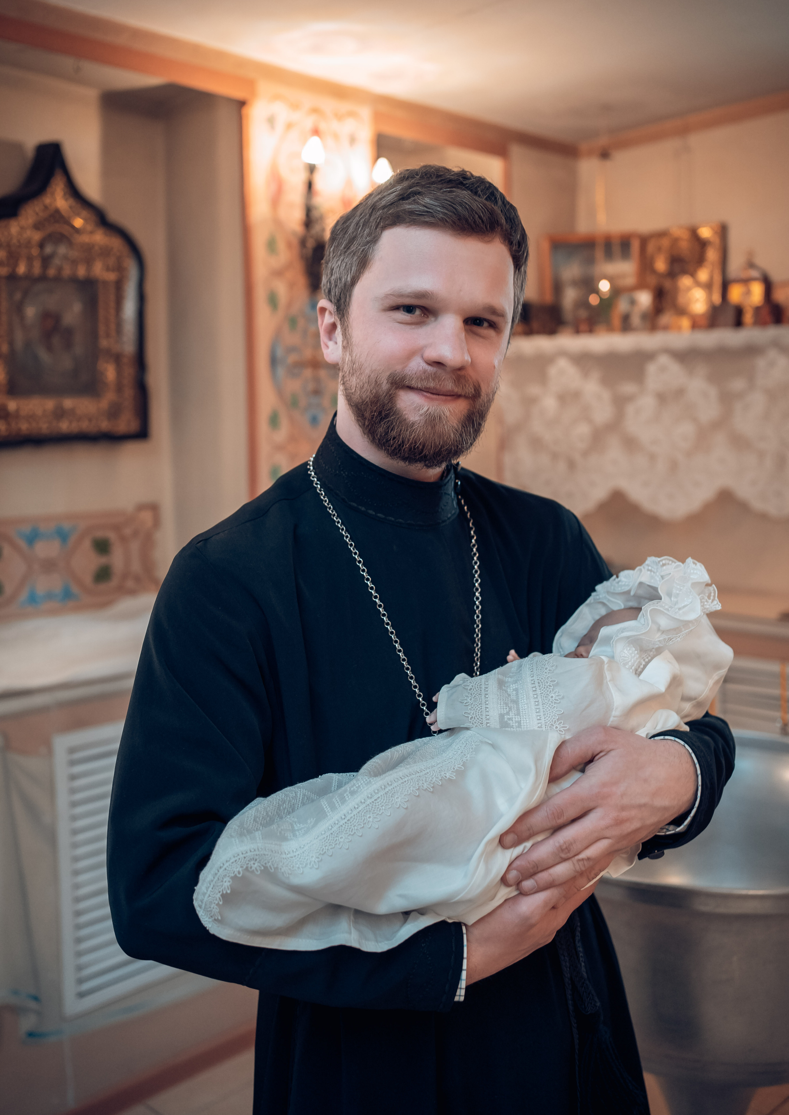 Крещение в Покровском (Феодосиевском) храме г. Тула. Церковный фотограф Севастополь