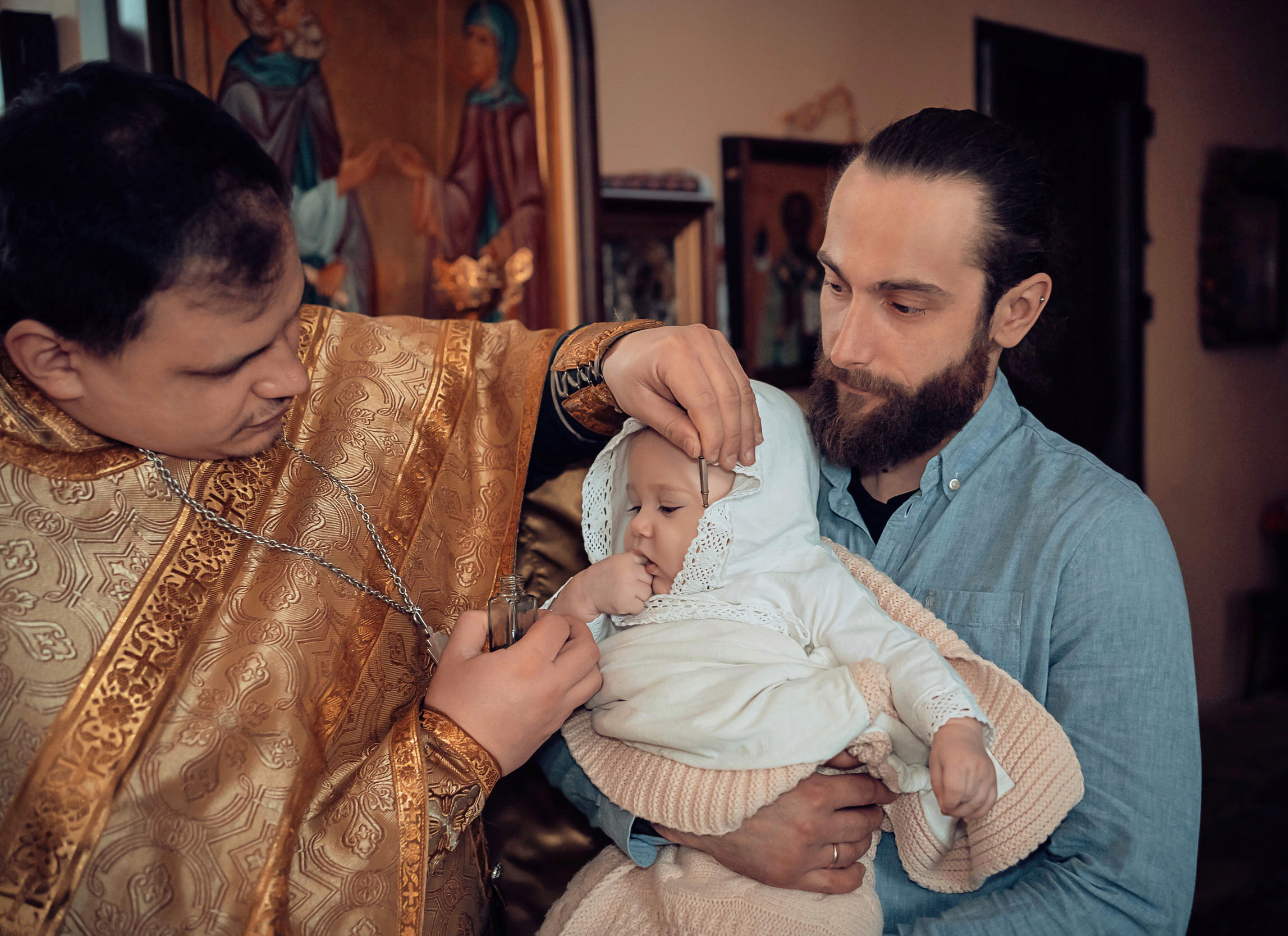 Крещение в Воскресенском храме г. Венев. Церковный фотограф Севастополь