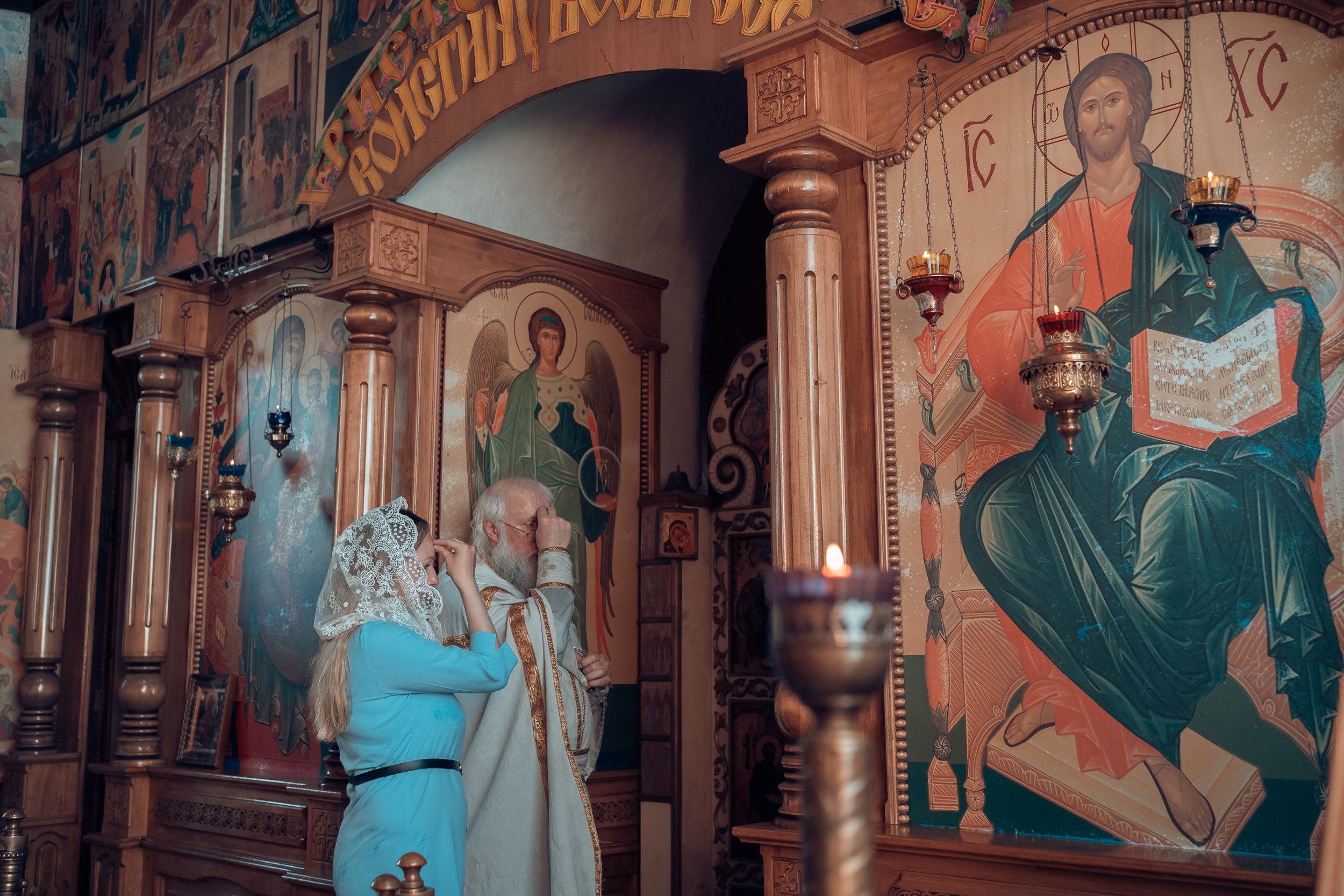 Крещение в Богоявленской церкви г. Венев. Церковный фотограф Севастополь