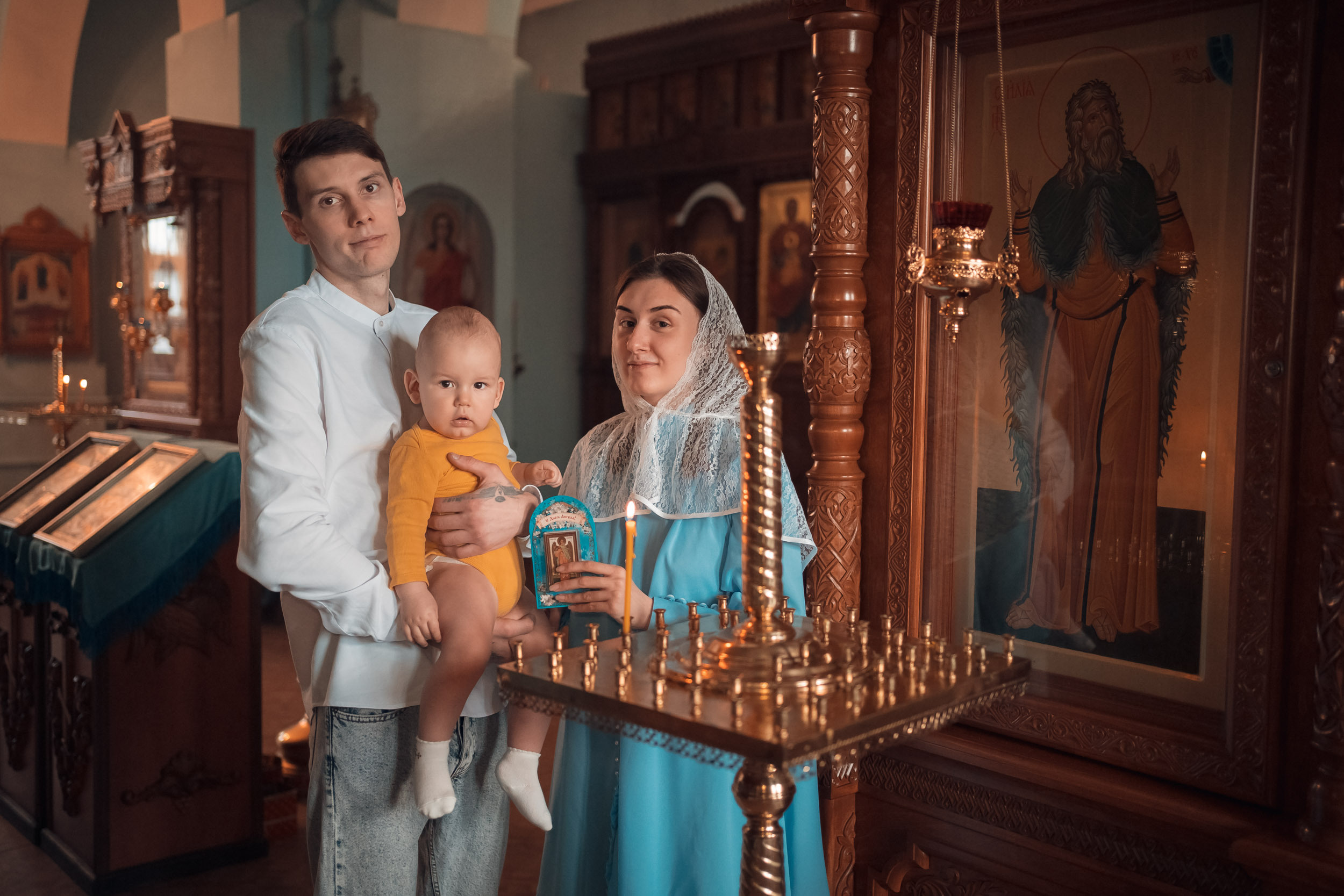 Крещение в Ильинском храме с. Ильинка. Церковный фотограф Севастополь