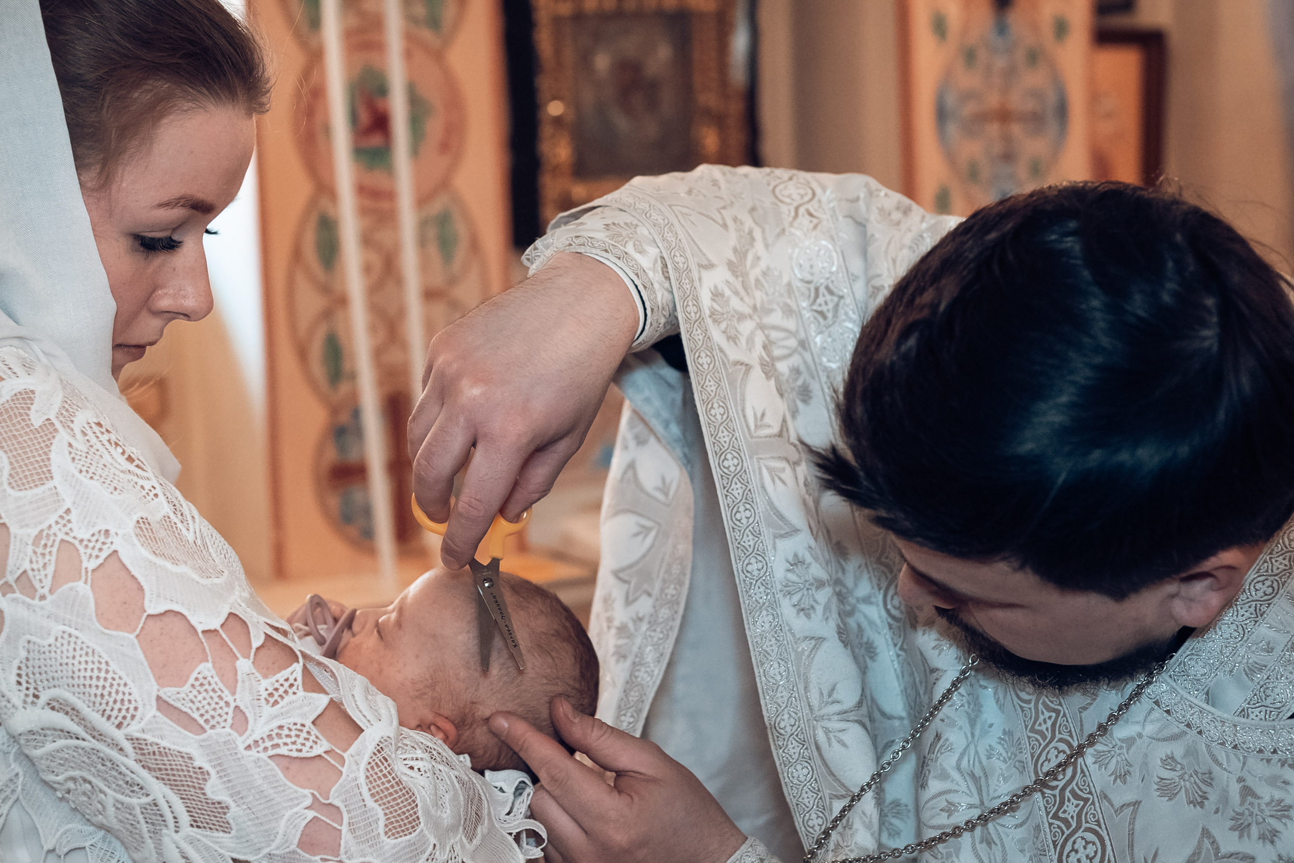 Крещение в Покровском (Феодосиевском) храме г. Тула. Церковный фотограф Севастополь