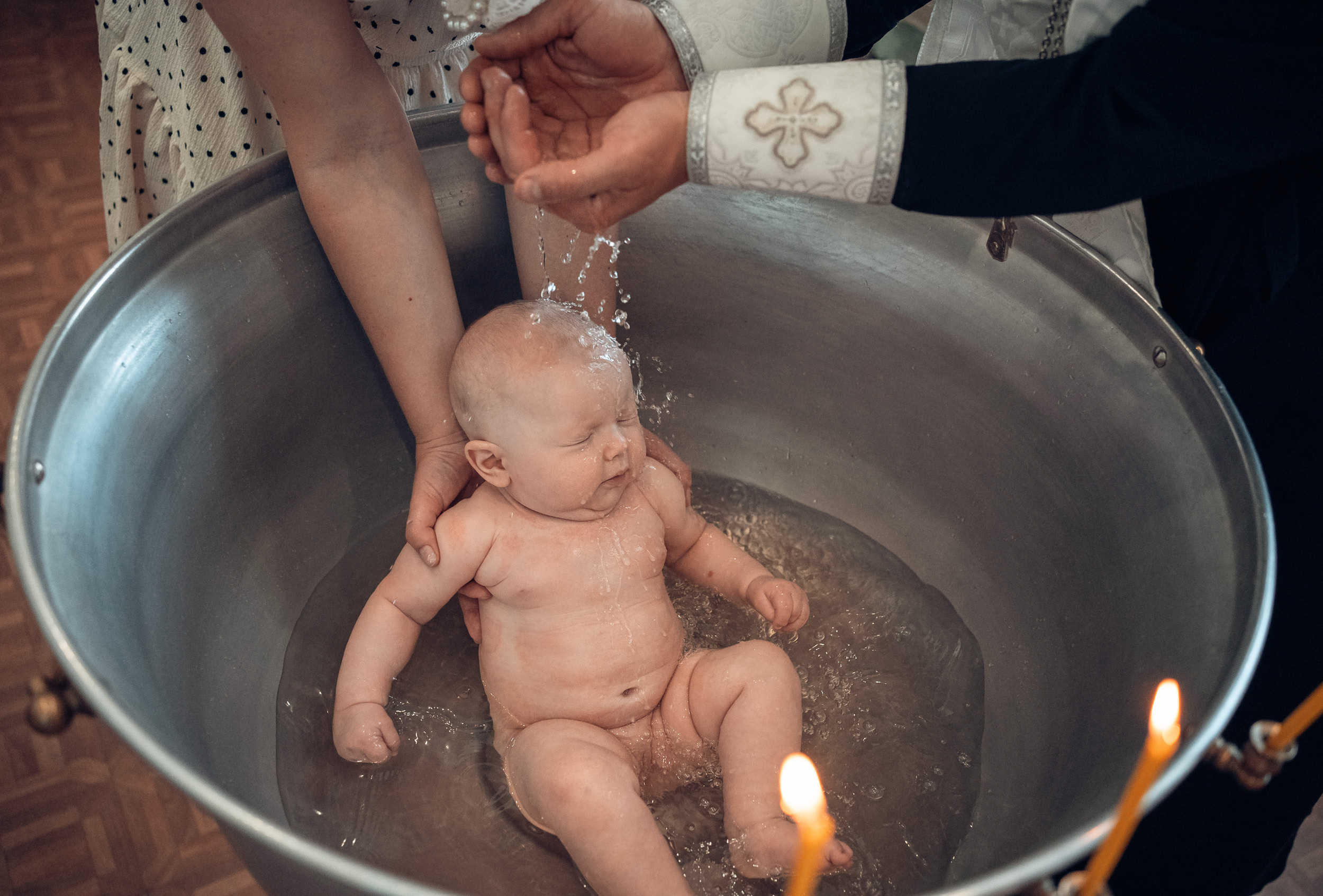 Крещение в церкви Всех Скорбящих радости г. Щекино. Церковный фотограф Севастополь