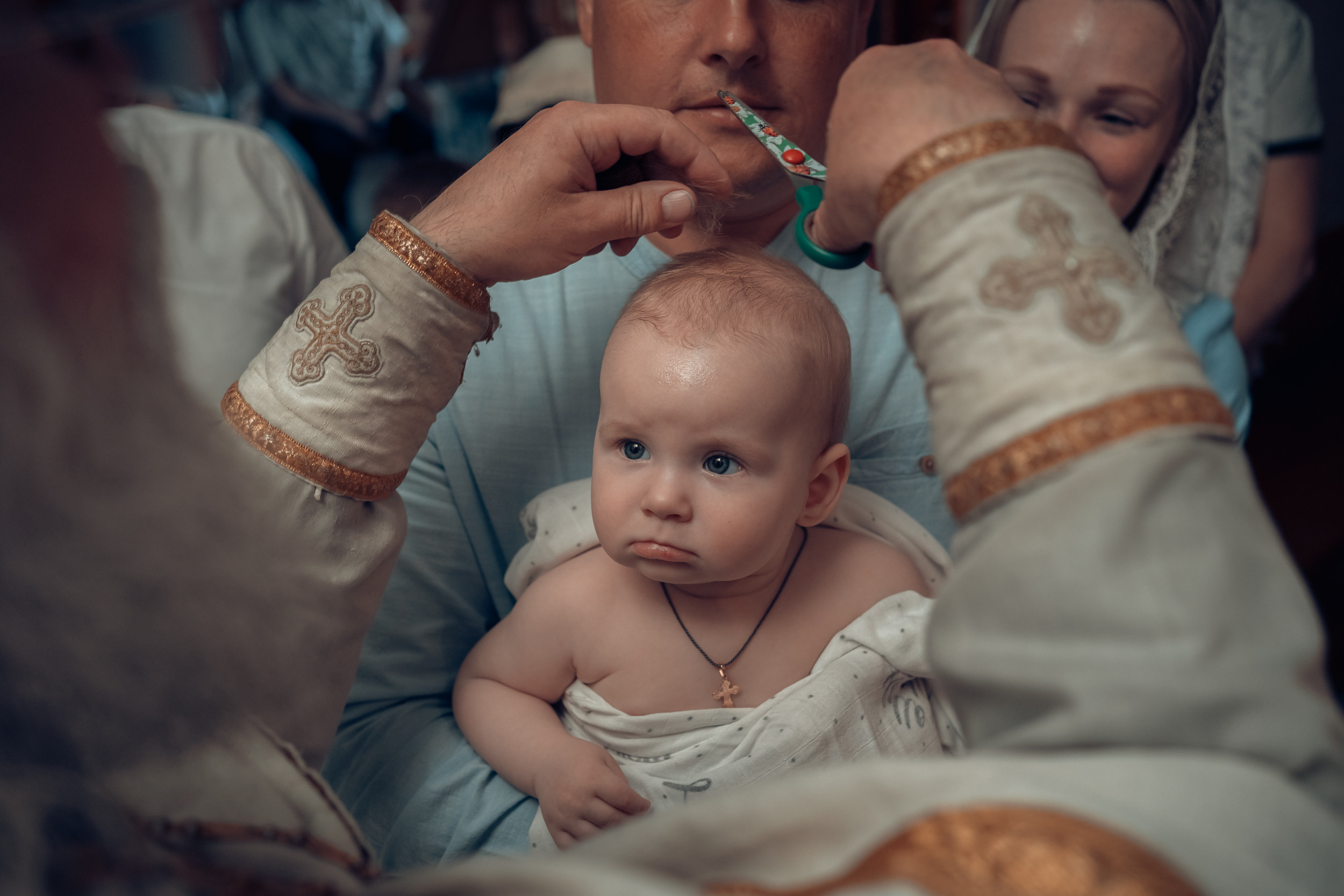 Крещение в Богоявленской церкви г. Венев. Церковный фотограф Севастополь