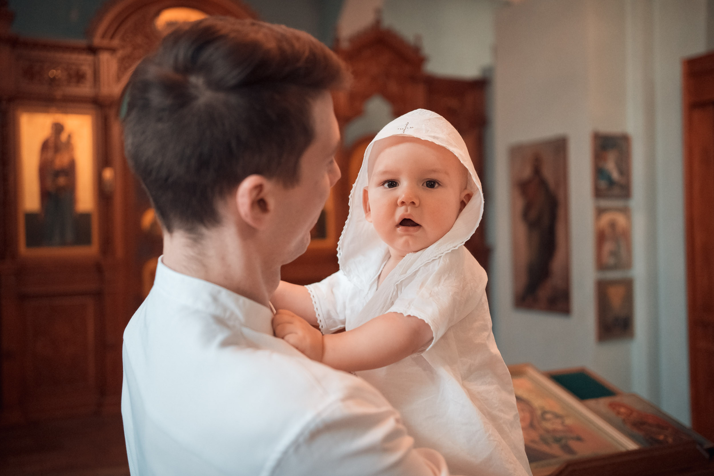 Крещение в Ильинском храме с. Ильинка. Церковный фотограф Севастополь