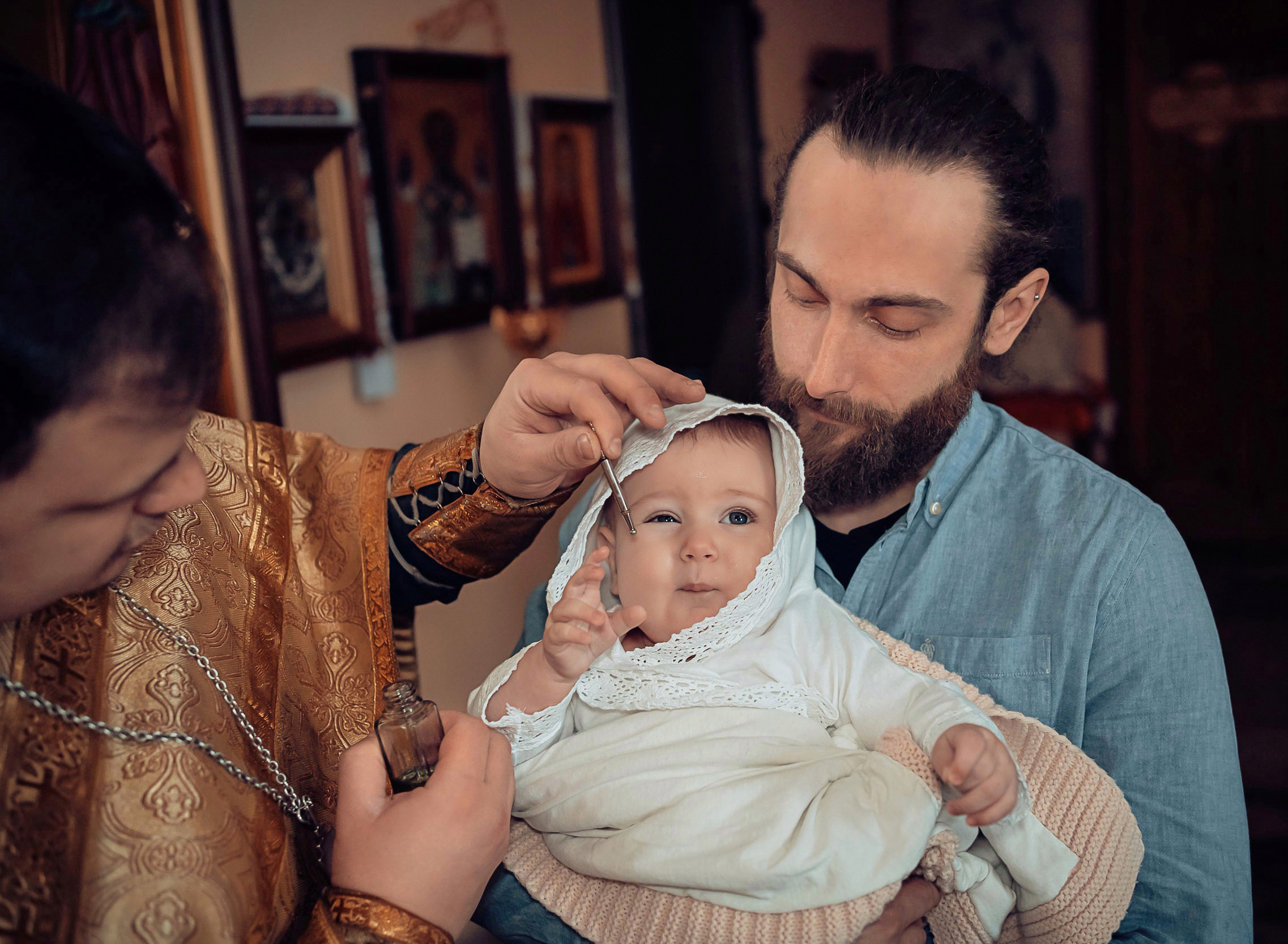 Крещение в Воскресенском храме г. Венев. Церковный фотограф Севастополь