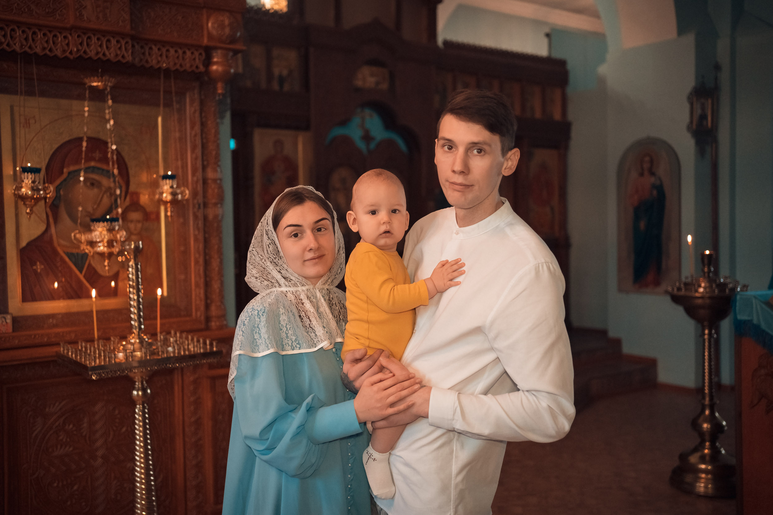 Крещение в Ильинском храме с. Ильинка. Церковный фотограф Севастополь