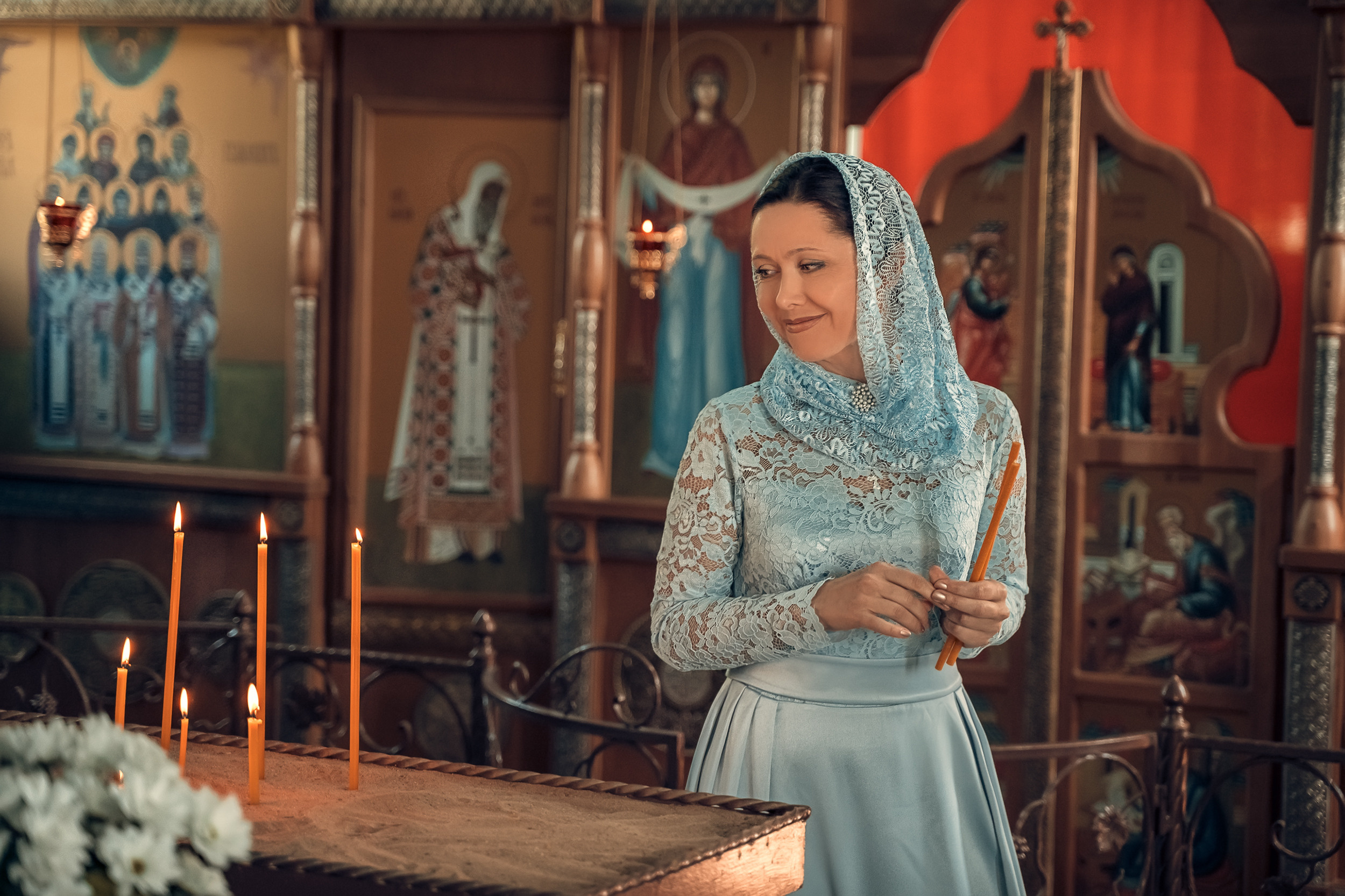 Венчание в храме Всех Святых г. Новомосковск. Церковный фотограф Севастополь