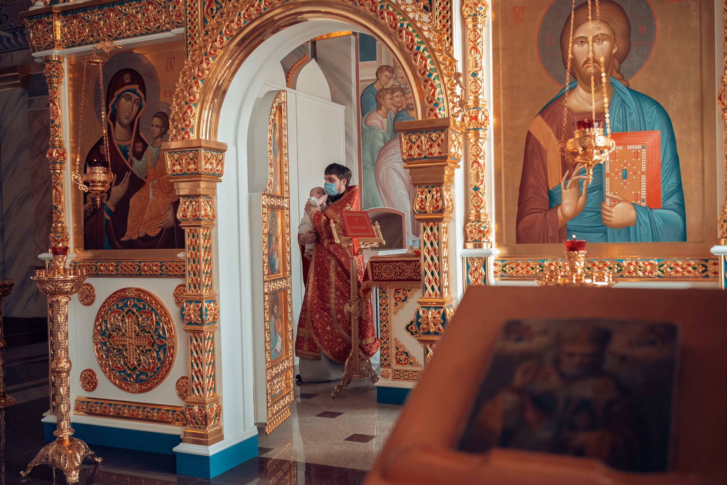 Крещение в церкви Покрова Пресвятой Богородицы г. Тула. Церковный фотограф Севастополь