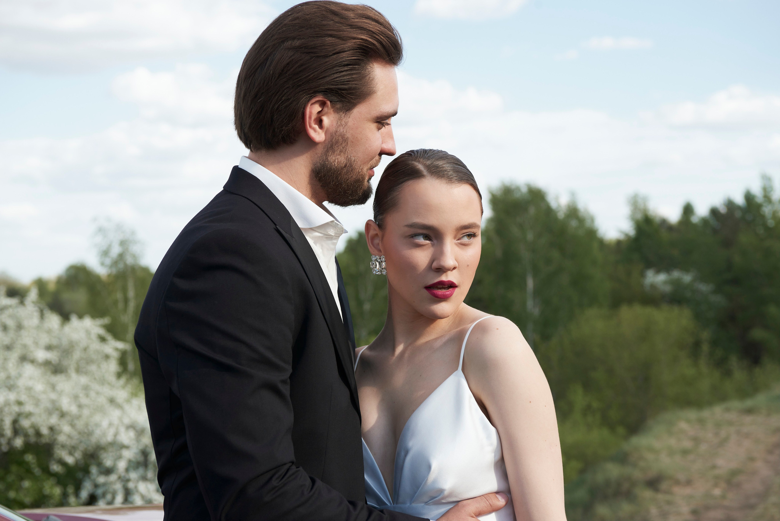 Свадебные фотографии Бориса и Дарьи на природе