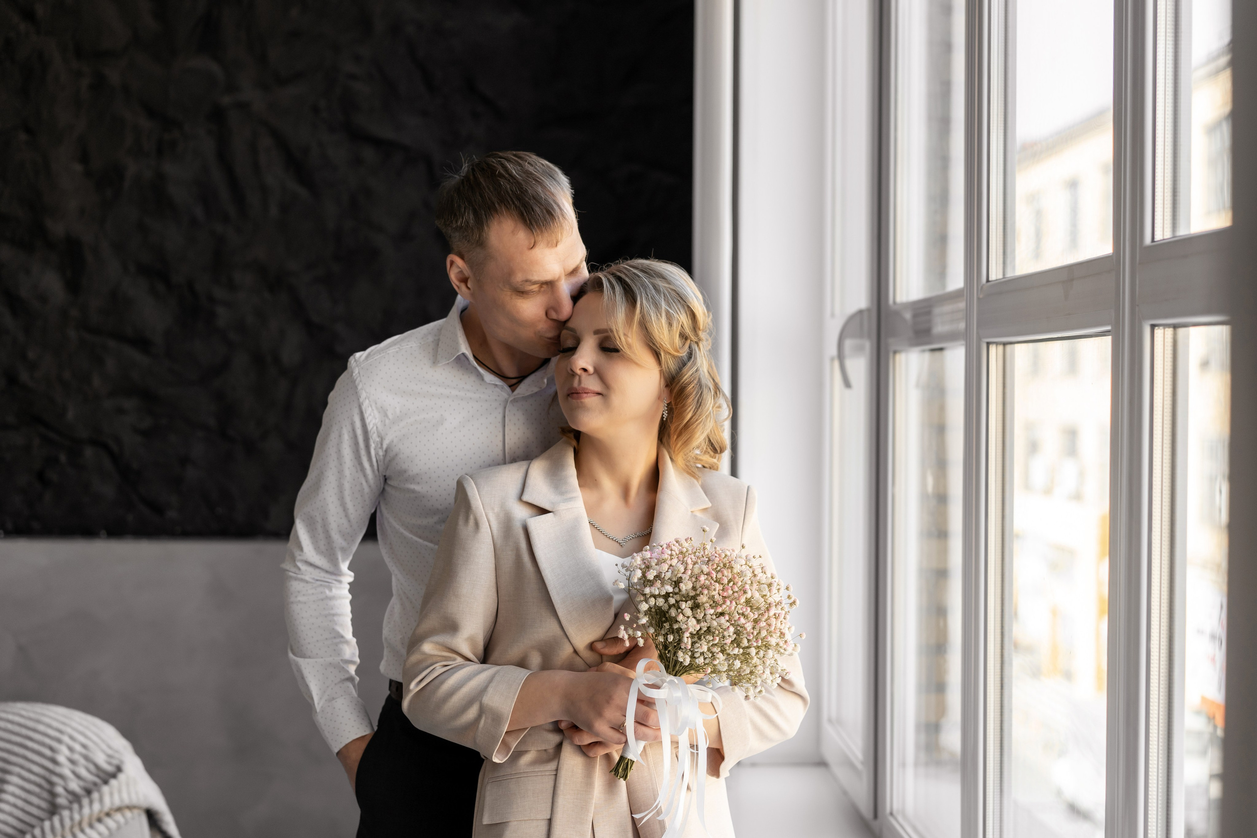 Стильная пара в фотостудии. Семейный и детский фотограф во Владивостоке Мария Гой