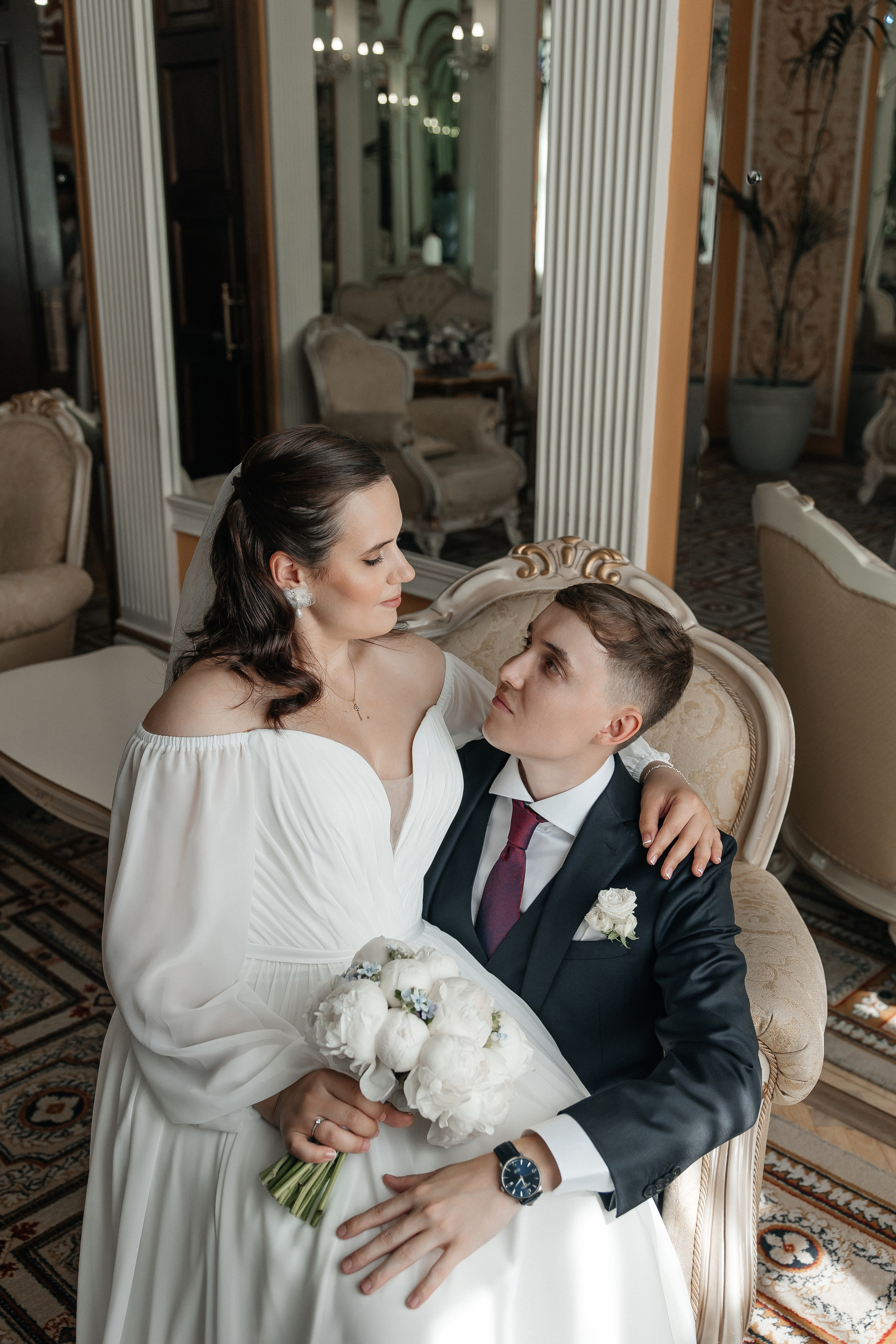 Регистрация брака во Дворце Бракосочетания 1. Свадебный фотограф в Москве Дарья Олендарёва