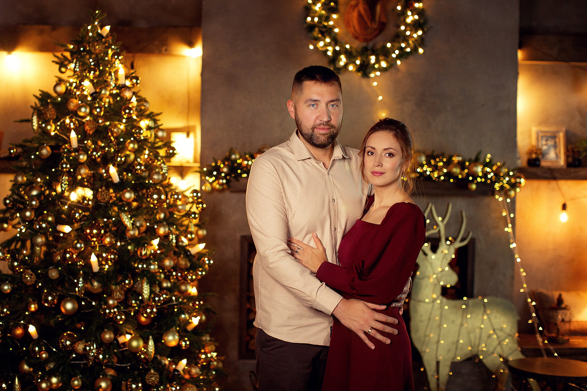 Новогодняя праздничная Фотосессия в студии. Семейный фотограф Татьяна Надеждина | Москва, Московская область, Ярославль