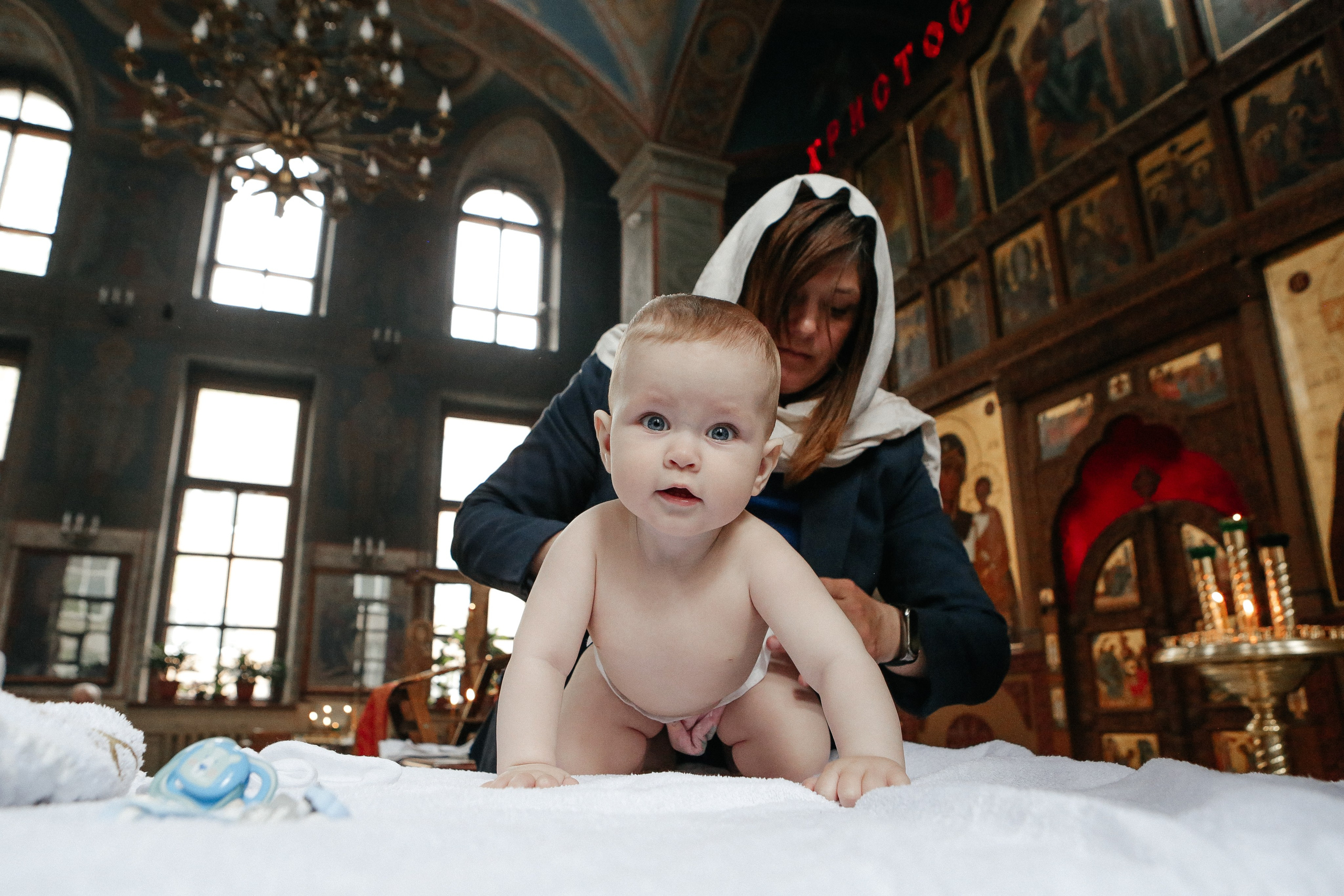 Крещение Максима. Семейный и детский фотограф в Москве Александра Мак
