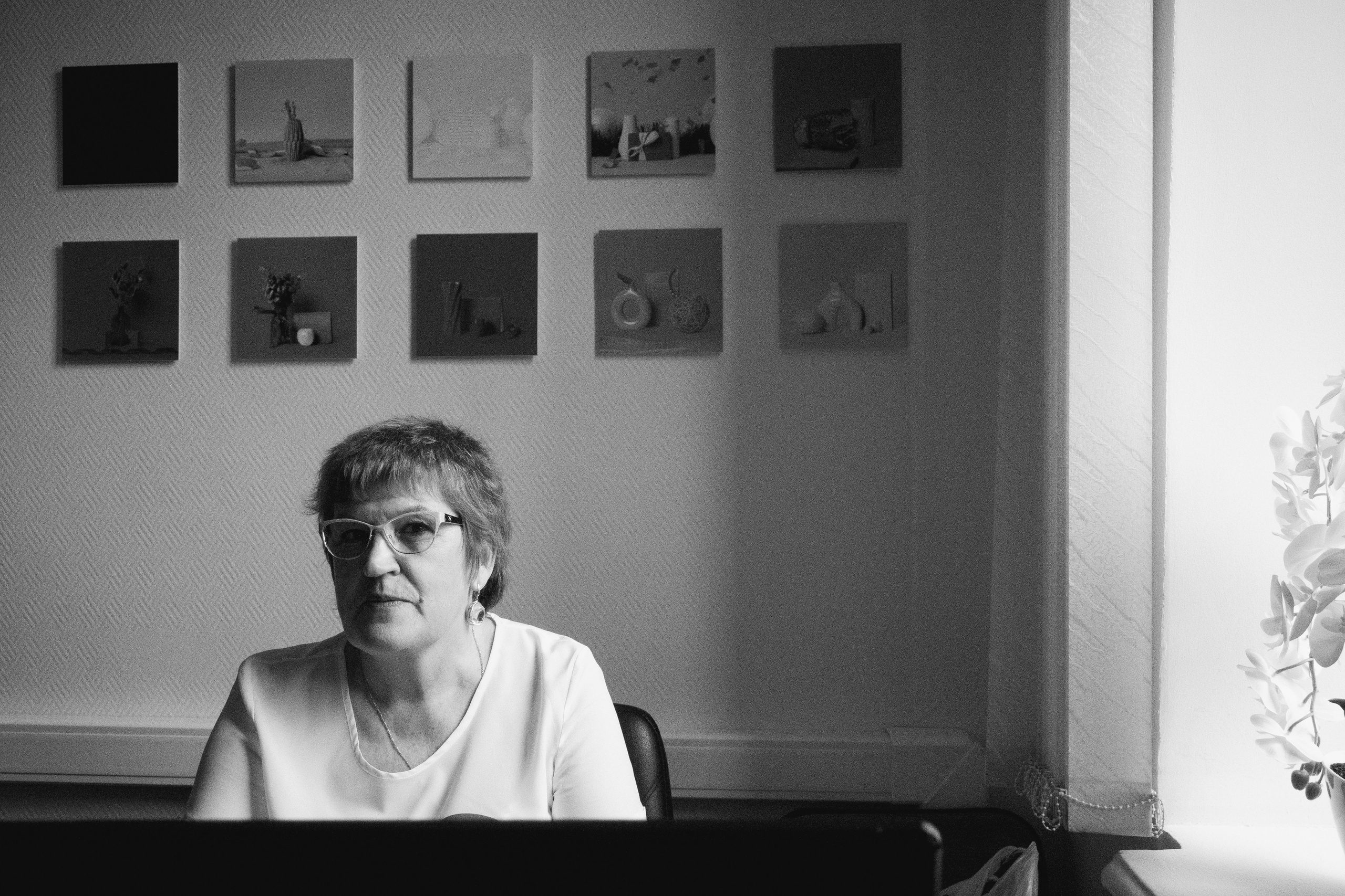 Черно-белый портрет. Ожерельев Лев