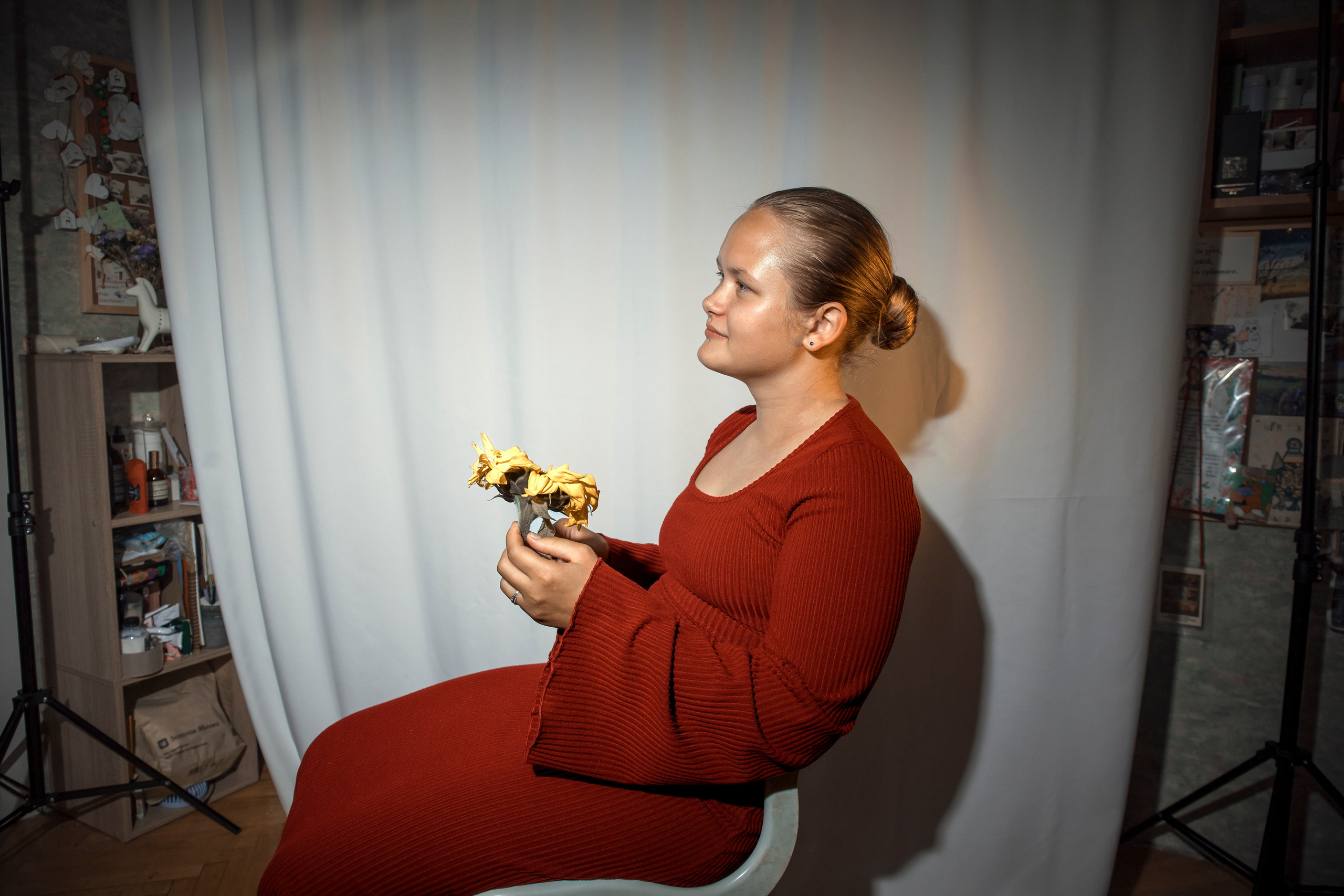 Сподсолнухом. Арт- фотограф Москва