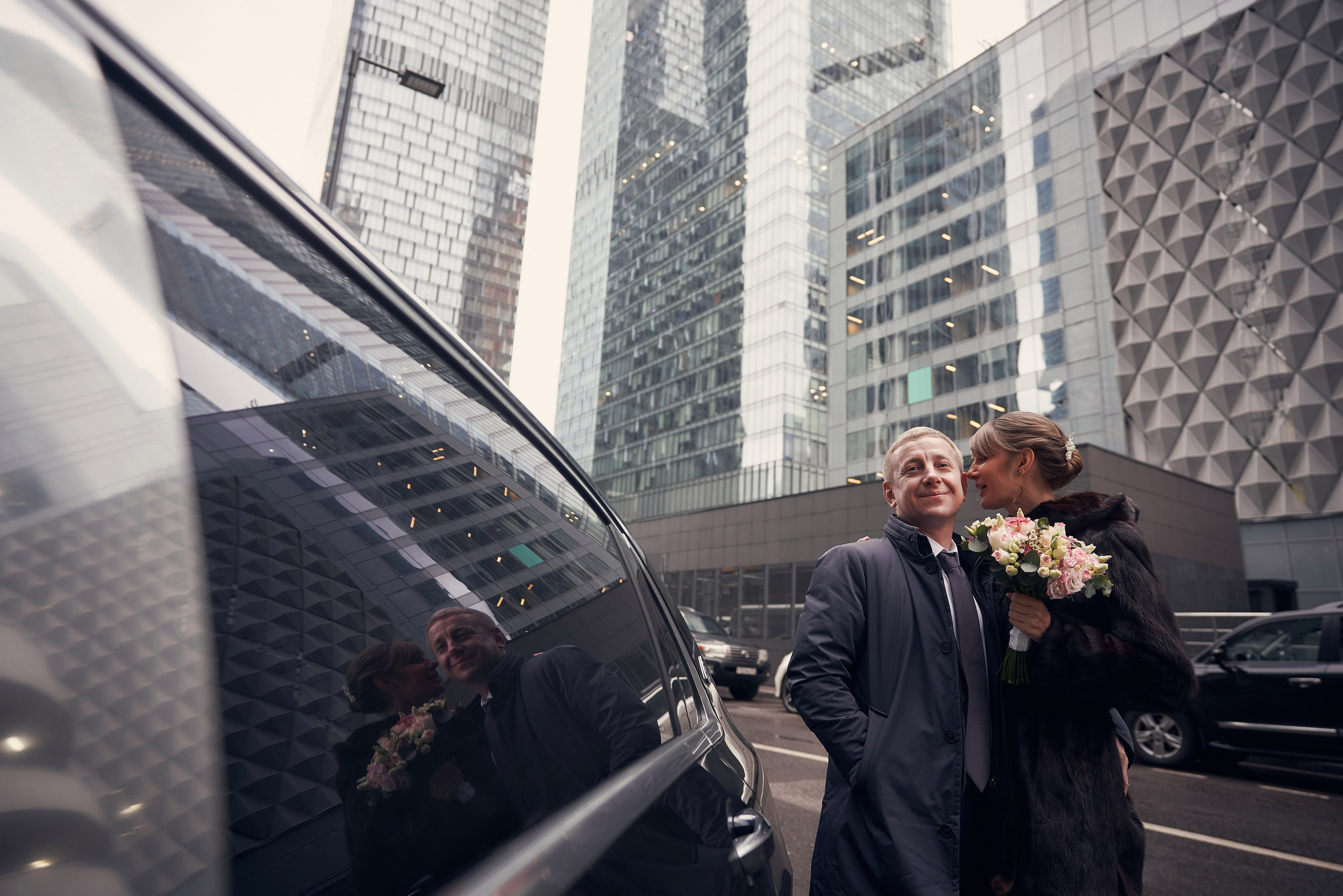 Свадебная Фотосессия в Москва-Сити, ресторан Birds