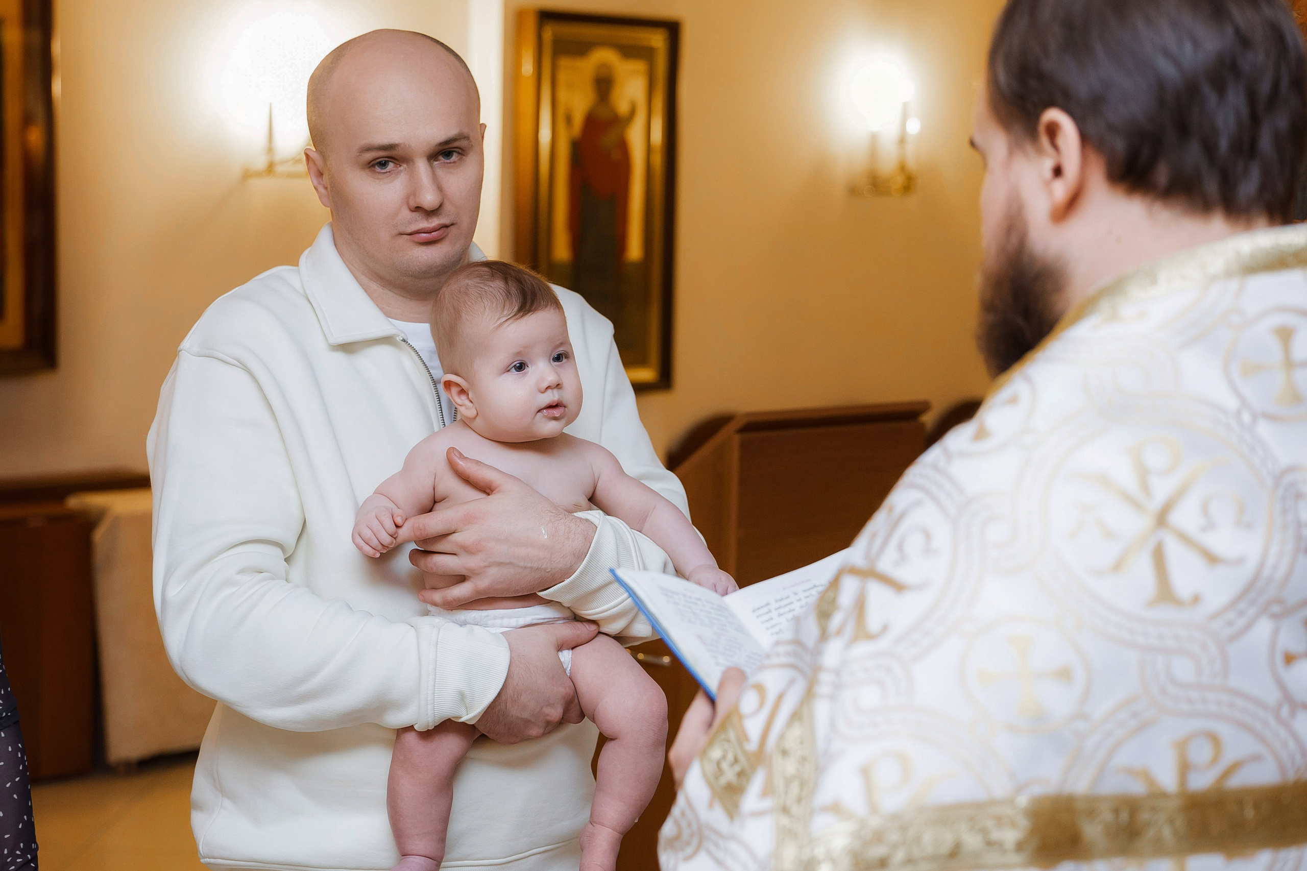 Крещение Андрея. Семейный и детский фотограф в Москве Александра Мак