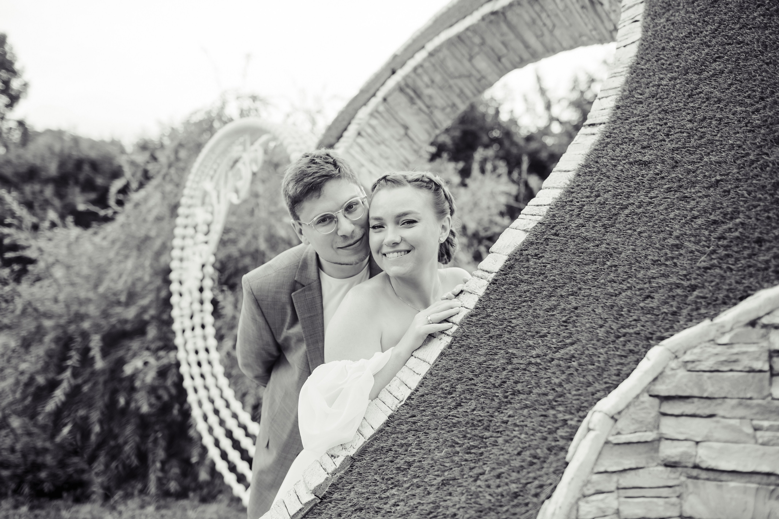 Евгения и Илья ЧБ. Свадебный фотограф в Москве Екатерина Огарская