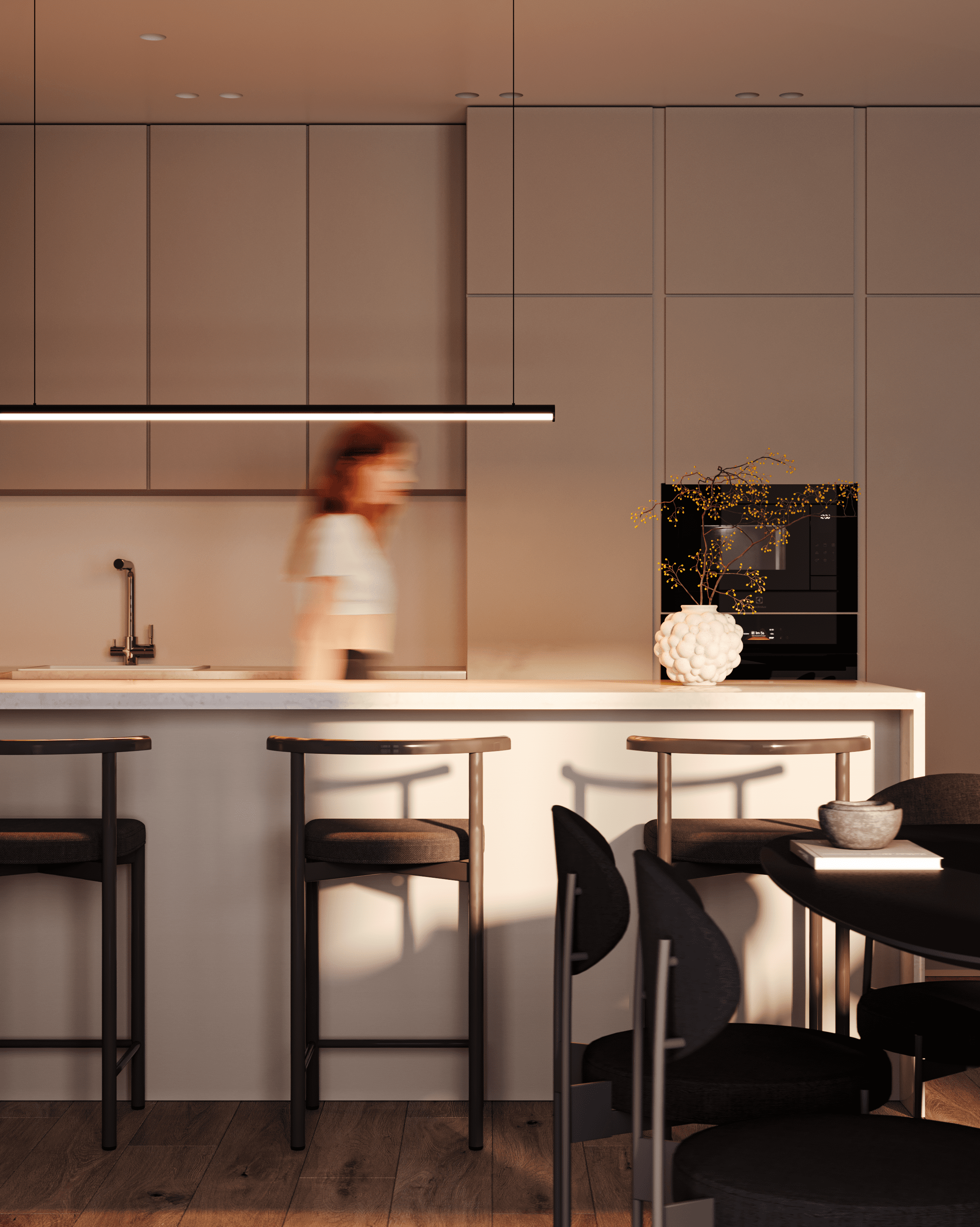 Kitchen-living room. Cg artist Shchapov Dmitry