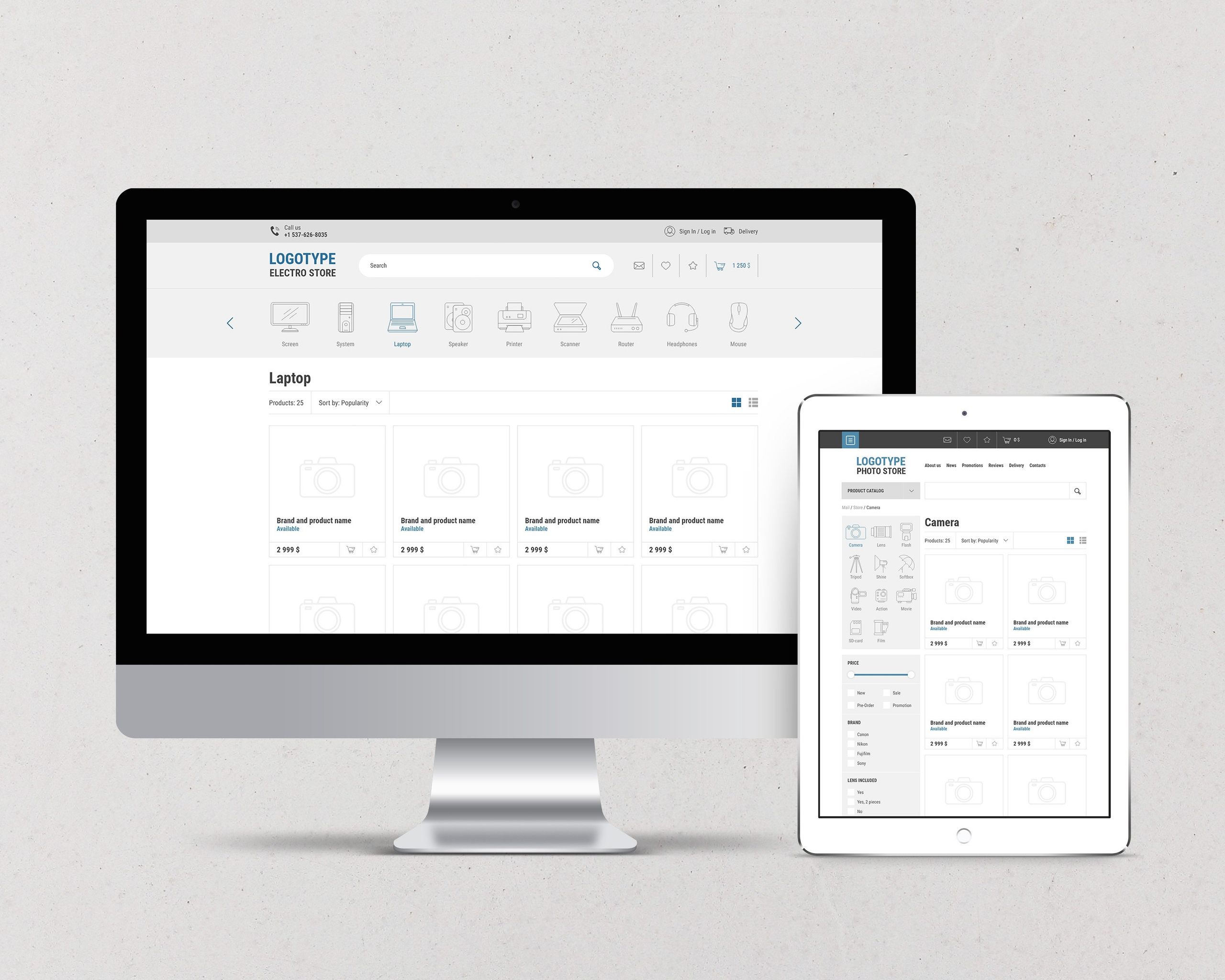 Дизайн иконок для интерфейса приложения или сайта