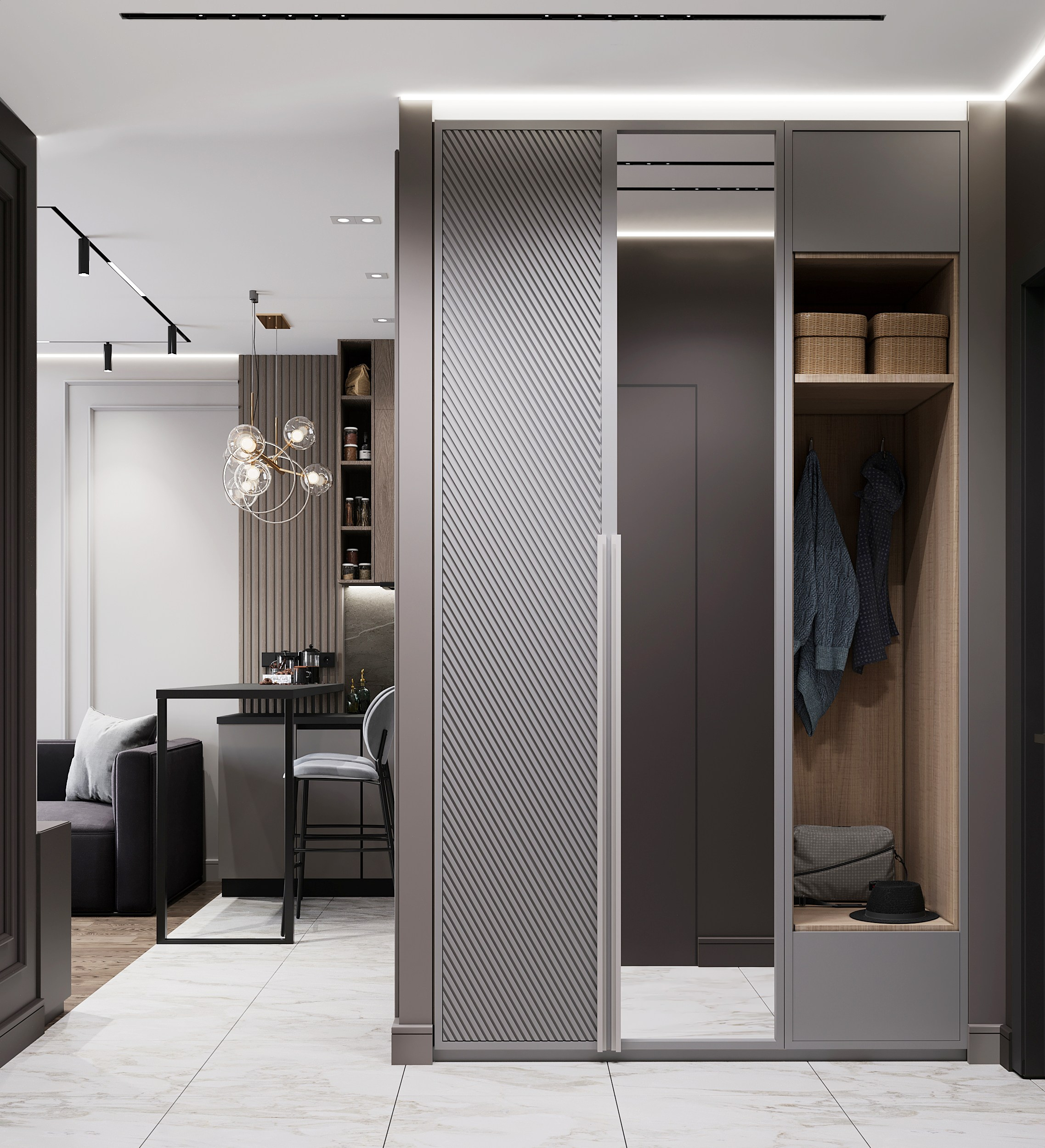 Студия 45 м². 3Д-Визуализация Наталья Макогонова