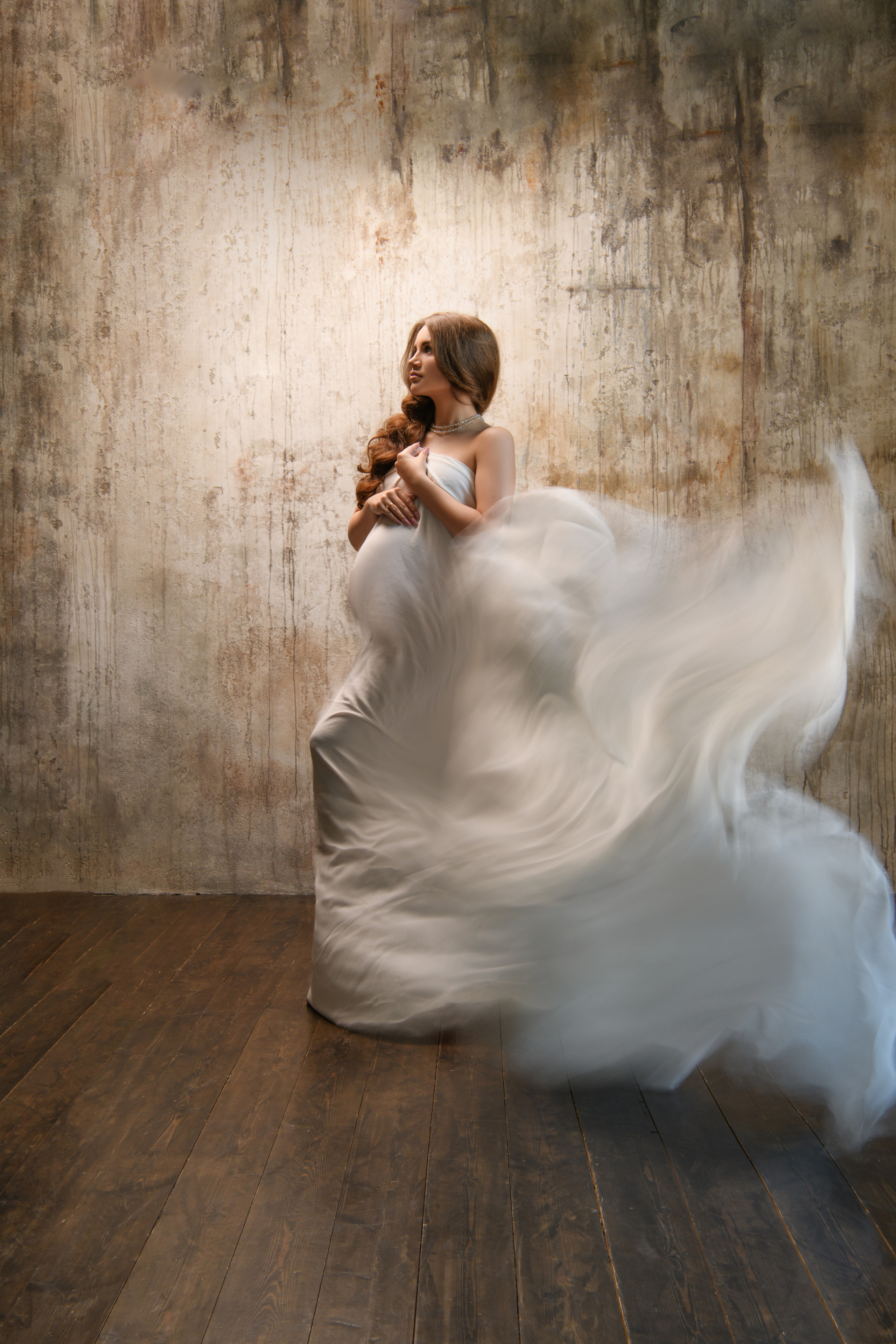 Кадры с летящей тканью. Фотограф беременности в Крыму Бобкова Ирина