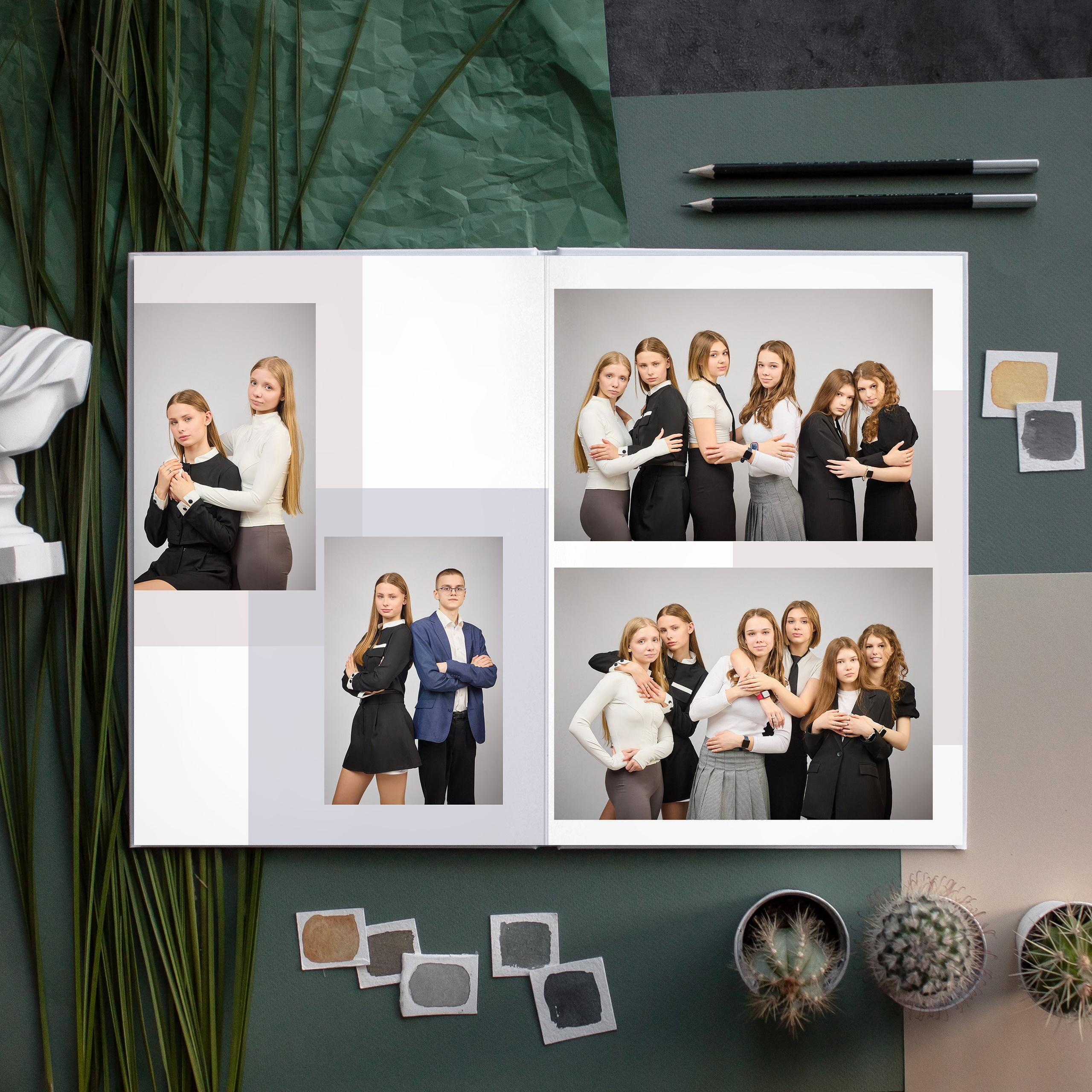 Индивидуальный школьный фотоальбом Балаково. Школьный фотограф, выпускные альбомы