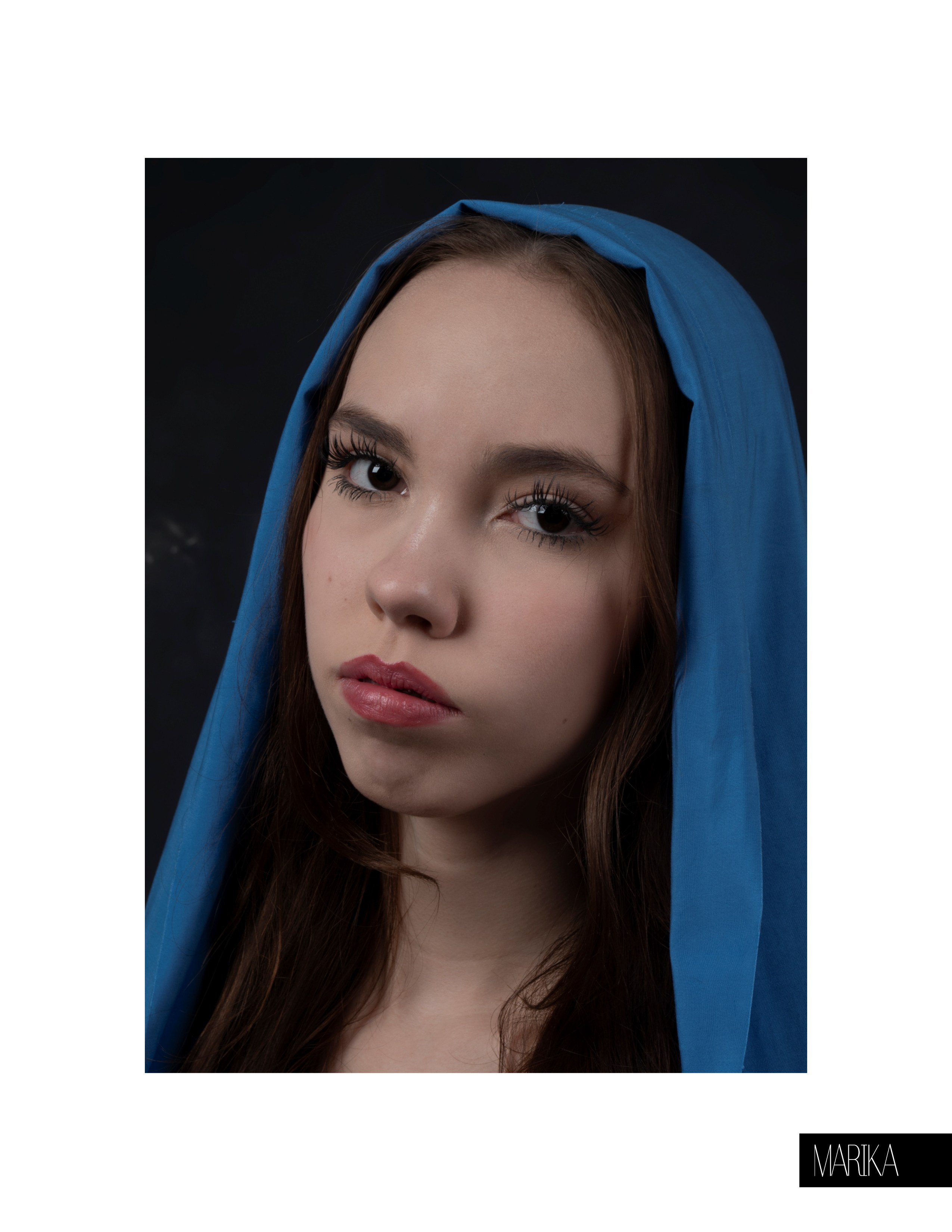 Фотосессия Миланы, опубликованная в глянцевом журнале Marika