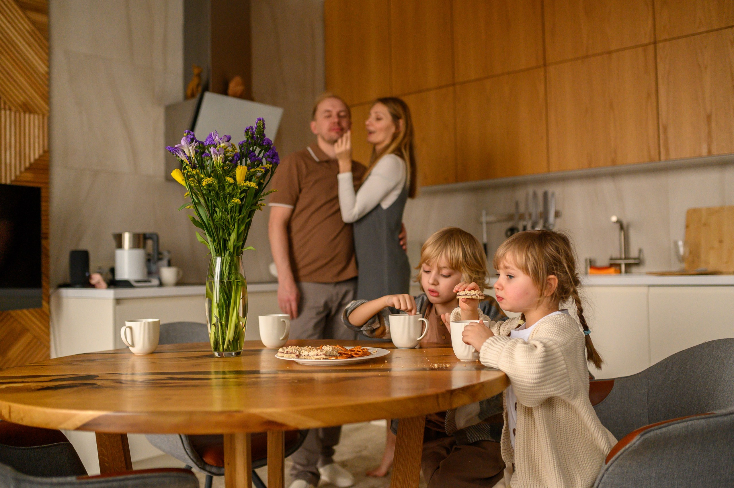 Домашняя семейная фотосессия