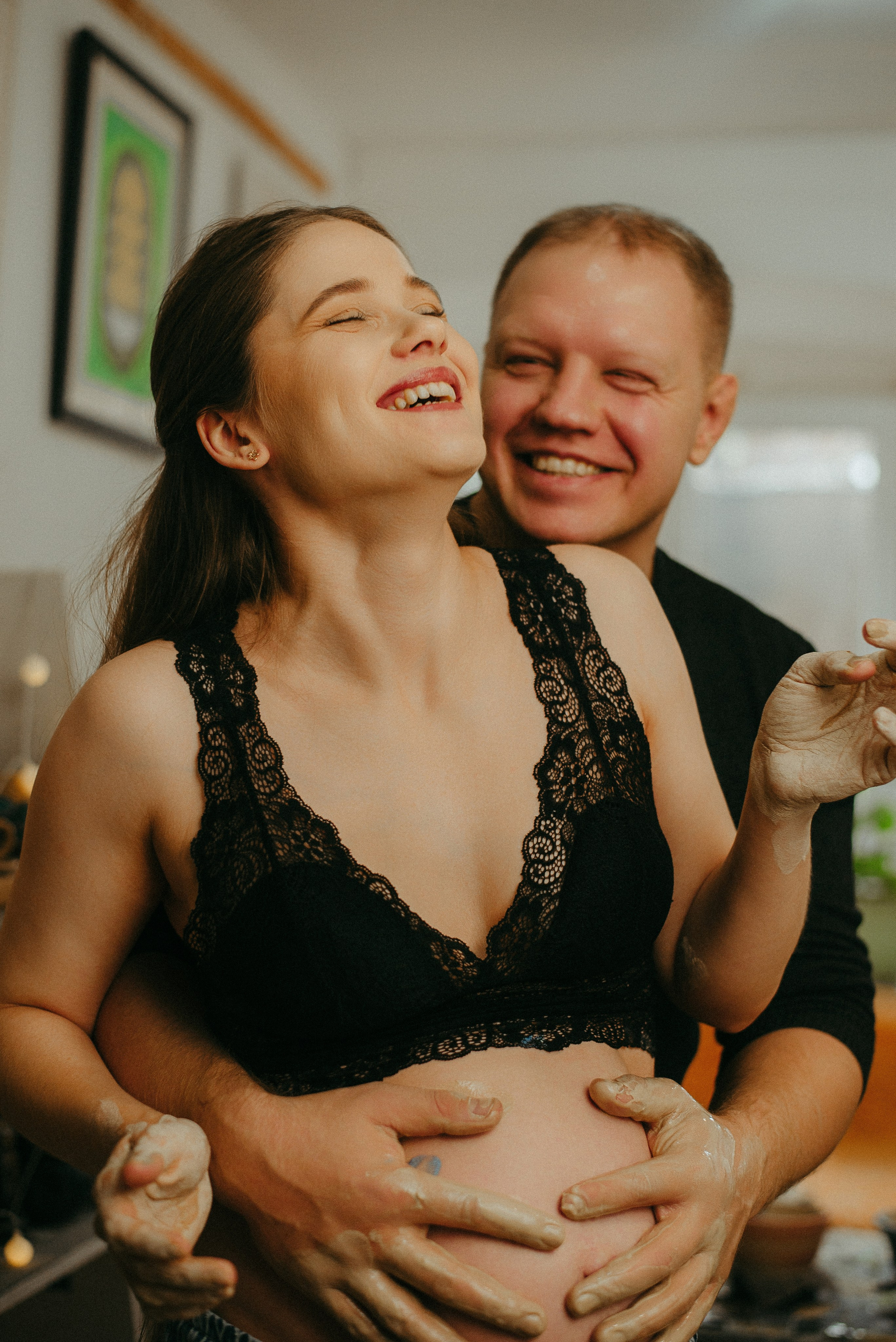 Троицкие в гончарной мастерской. Семейный и детский фотограф Иваново Ксения Азаренкова